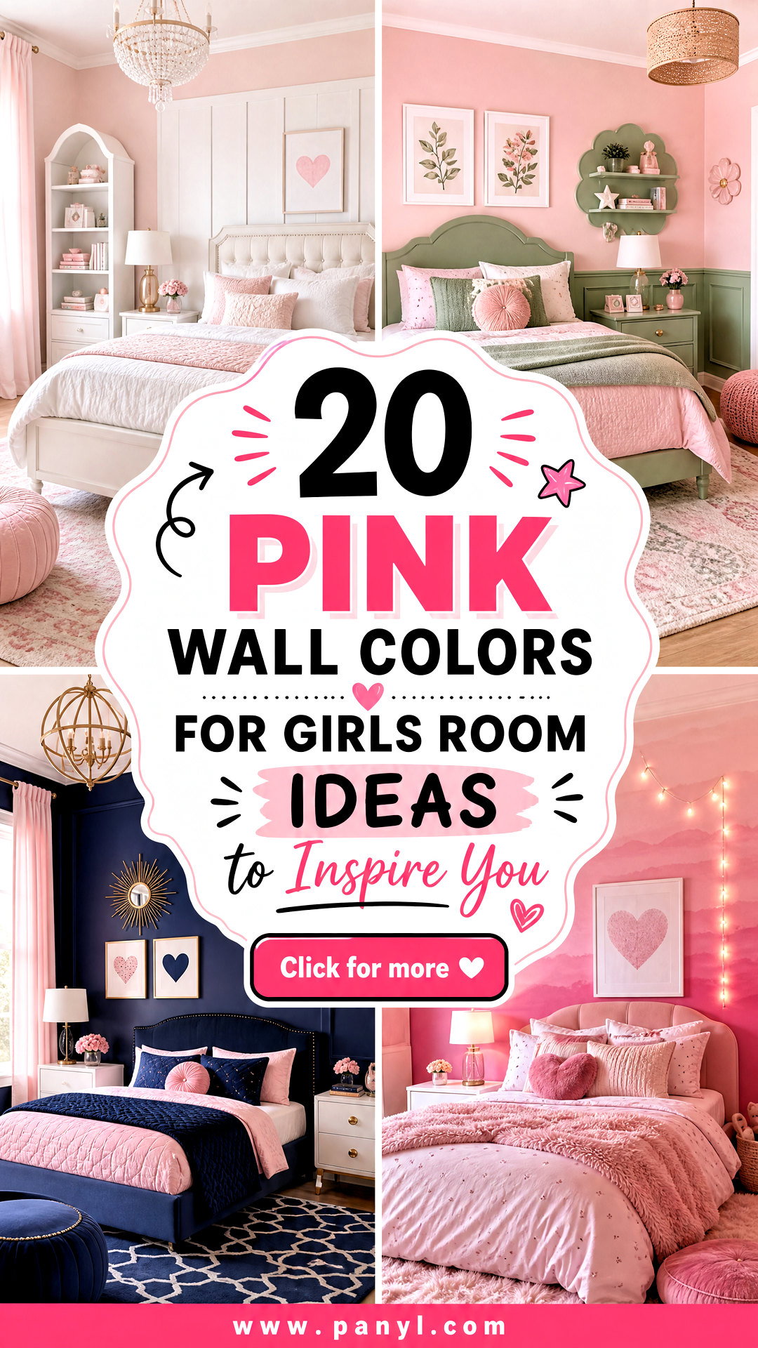 20 Pink Wall Colors for Girls Room Ideas to Inspire You - 20 Pink Wall Colors for Girls Room Ideas to Inspire You