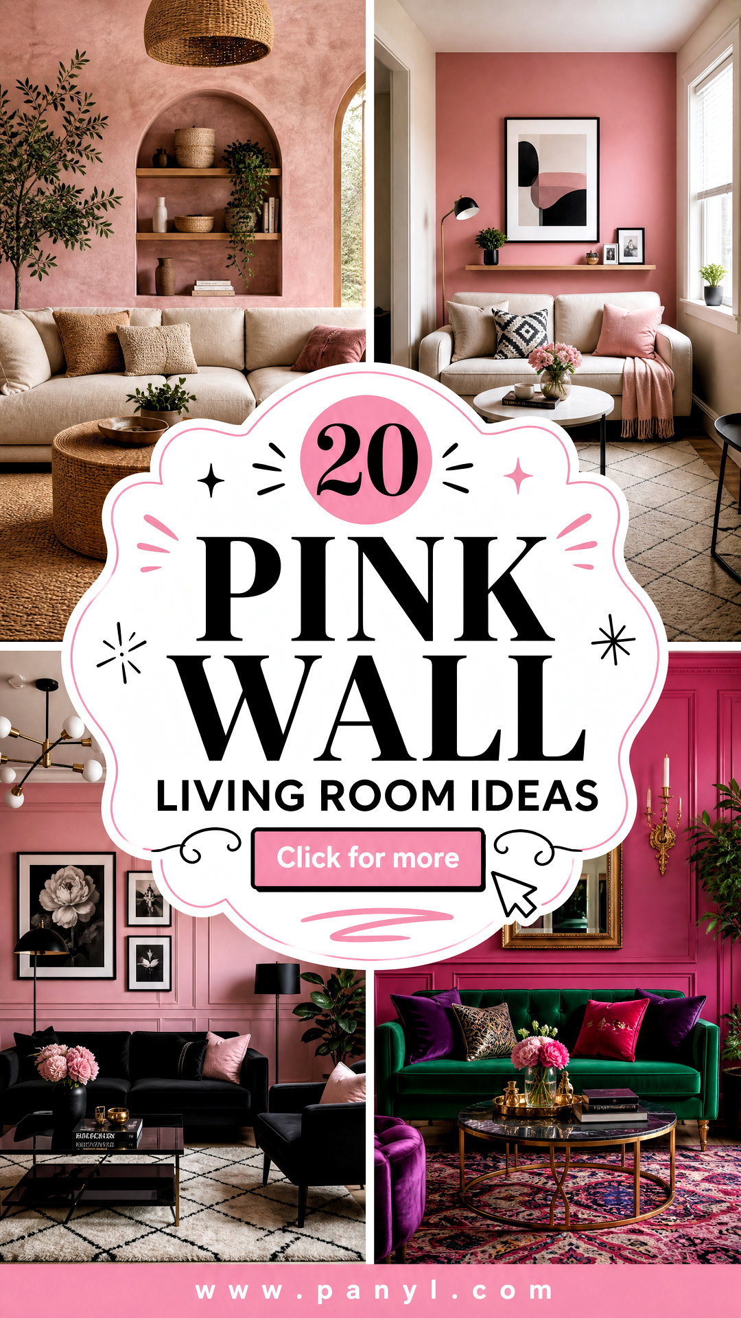 20 Pink Wall Living Room Ideas for Warm Stylish Spaces - 20 Pink Wall Living Room Ideas for Warm, Stylish Spaces