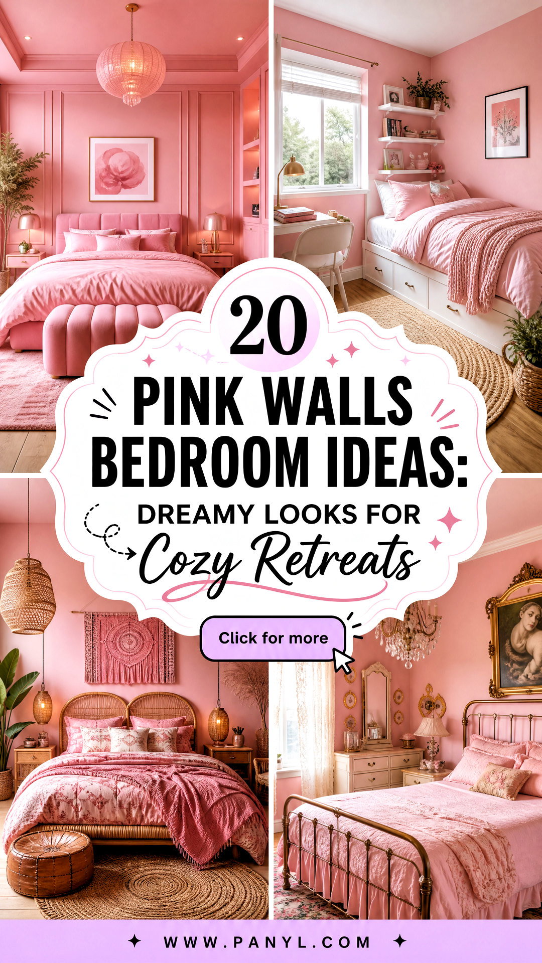 20 Pink Walls Bedroom Ideas Dreamy Looks for Cozy Retreats - 20 Pink Walls Bedroom Ideas: Dreamy Looks for Cozy Retreats