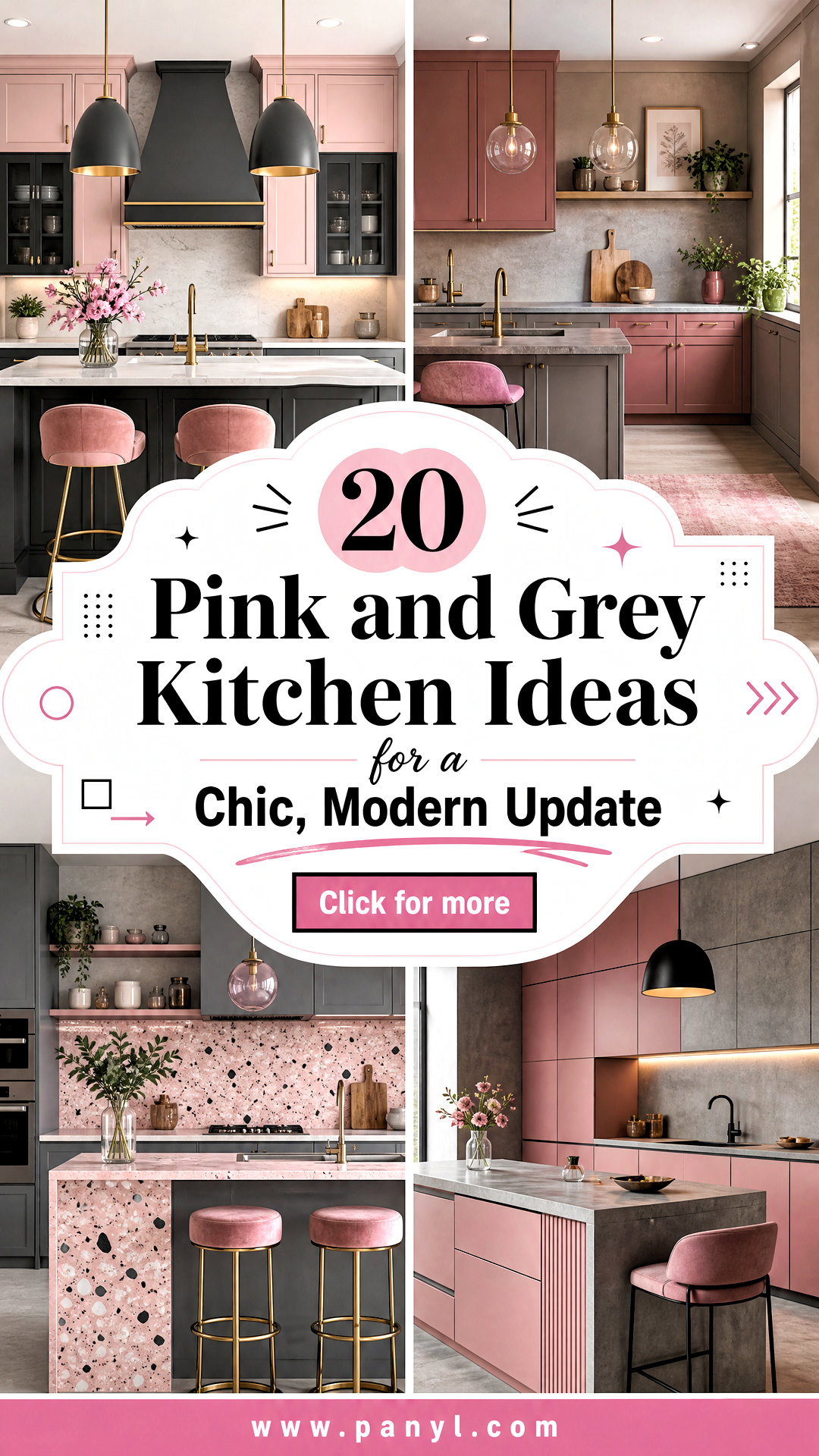20 Pink and Grey Kitchen Ideas for a Chic Modern Update - 20 Pink and Grey Kitchen Ideas for a Chic, Modern Update