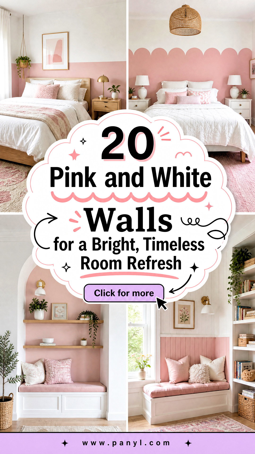 20 Pink and White Walls for a Bright Timeless Room Refresh - 20 Pink and White Walls for a Bright, Timeless Room Refresh