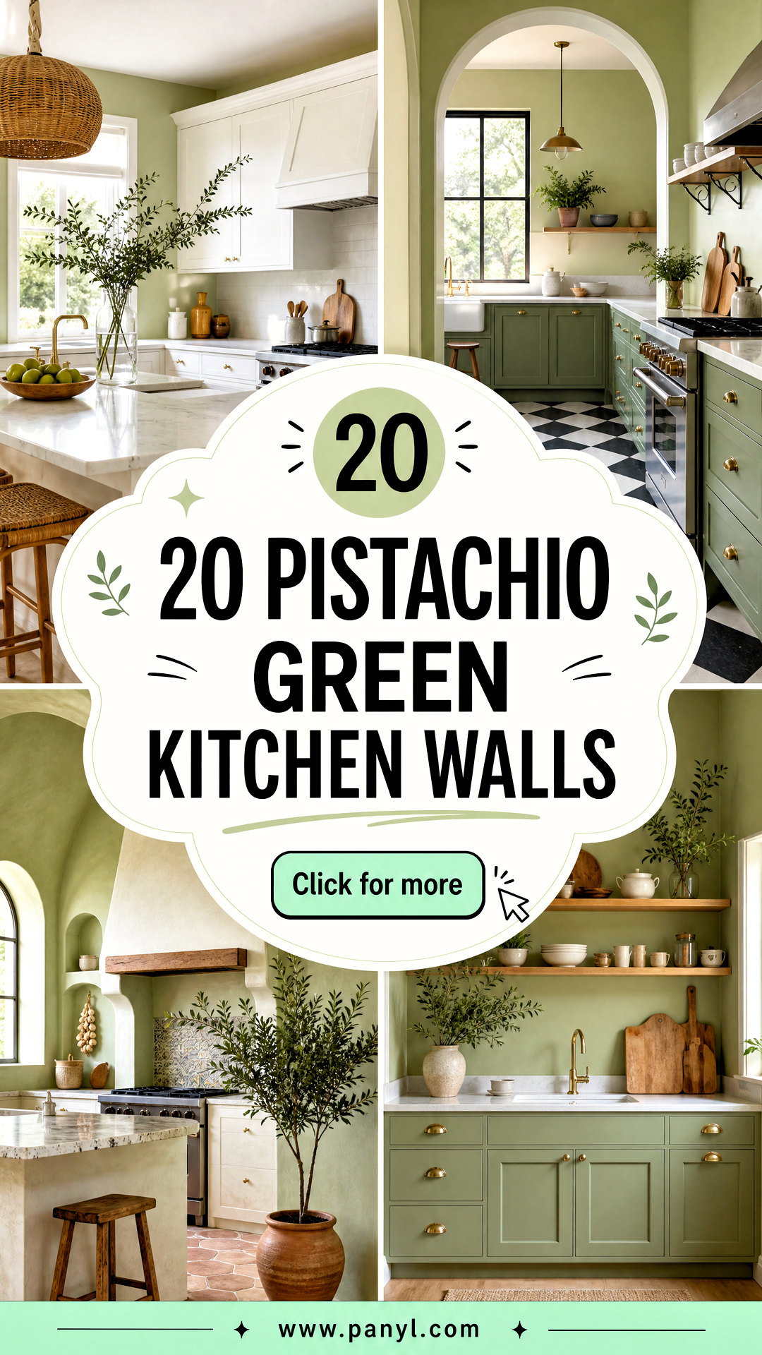 20 Pistachio Green Kitchen Walls for a Fresh Airy Space - 20 Pistachio Green Kitchen Walls for a Fresh, Airy Space