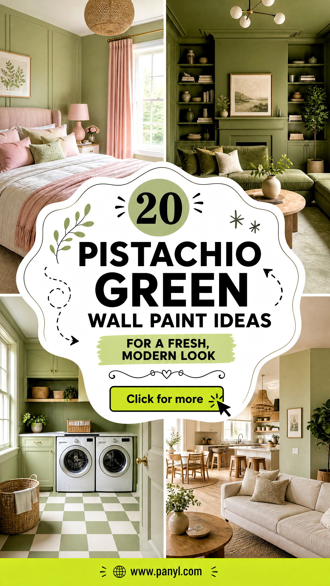 20 Pistachio Green Wall Paint Ideas for a Fresh Modern Look - 20 Pistachio Green Wall Paint Ideas for a Fresh, Modern Look