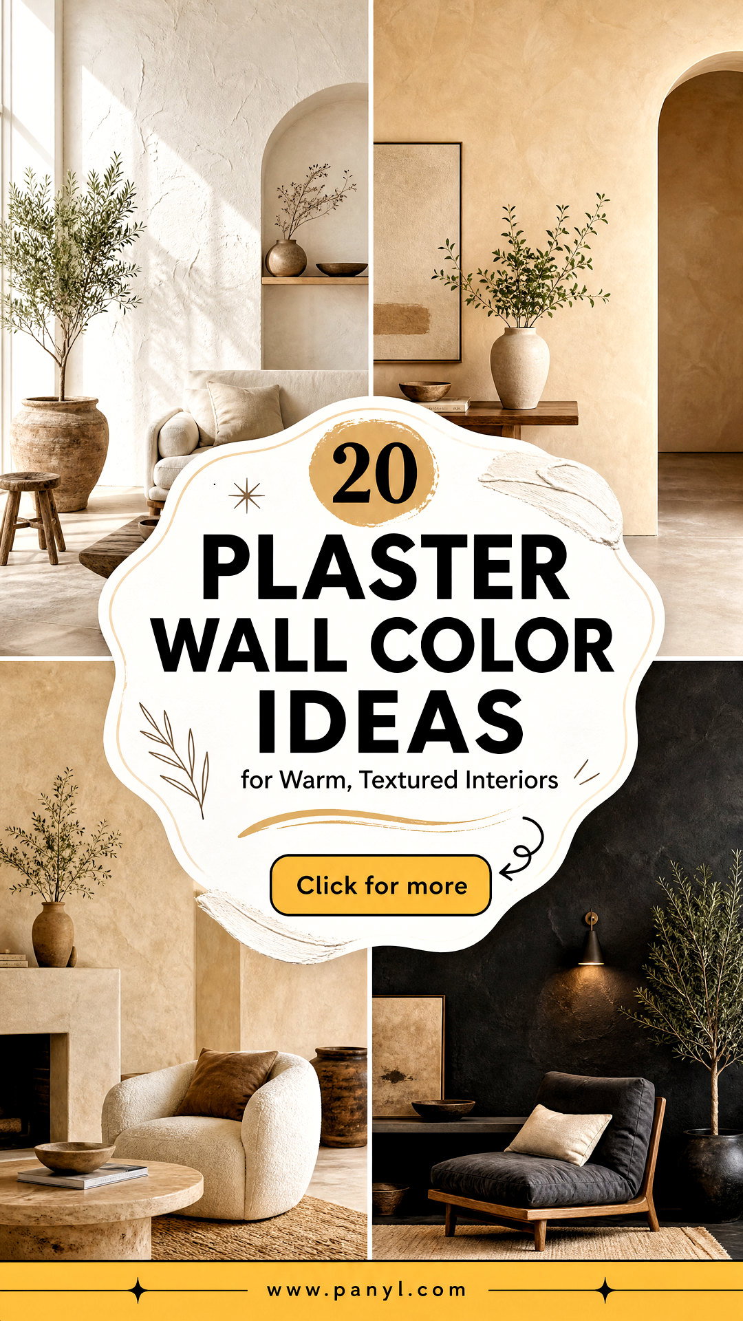 20 Plaster Wall Color Ideas for Warm Textured Interiors - 20 Plaster Wall Color Ideas for Warm, Textured Interiors