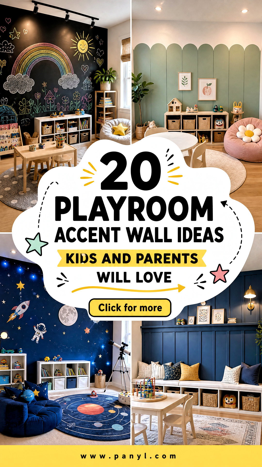 20 Playroom Accent Wall Ideas Kids and Parents Will Love - 20 Playroom Accent Wall Ideas Kids and Parents Will Love