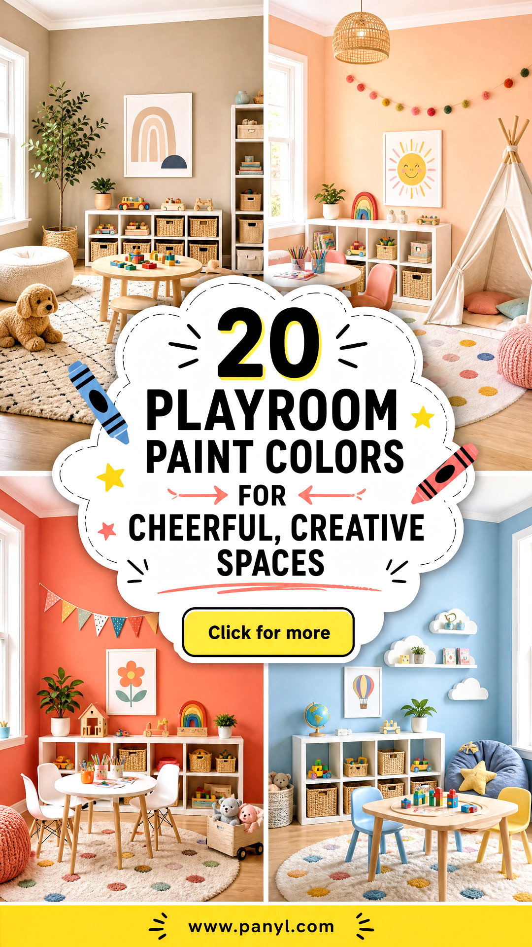 20 Playroom Paint Colors for Cheerful Creative Spaces - 20 Playroom Paint Colors for Cheerful, Creative Spaces