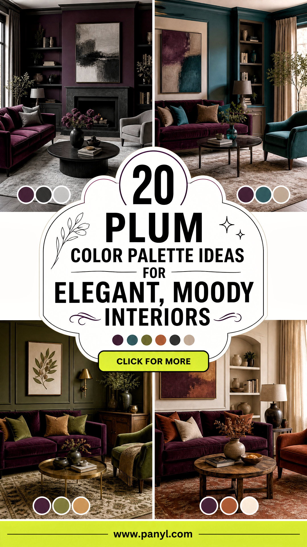 20 Plum Color Palette Ideas for Elegant Moody Interiors - 20 Plum Color Palette Ideas for Elegant, Moody Interiors