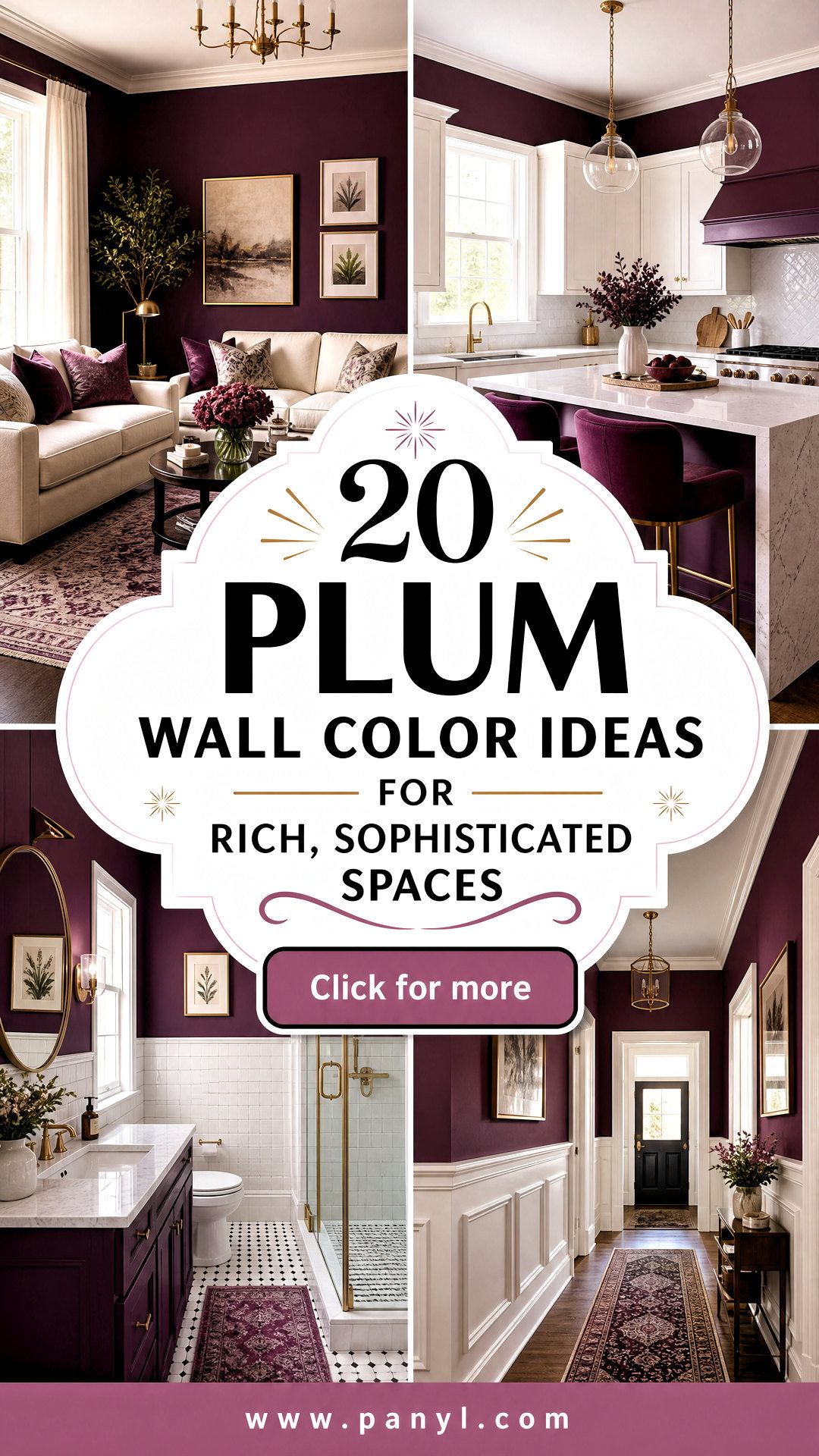 20 Plum Wall Color Ideas for Rich Sophisticated Spaces - 20 Plum Wall Color Ideas for Rich, Sophisticated Spaces