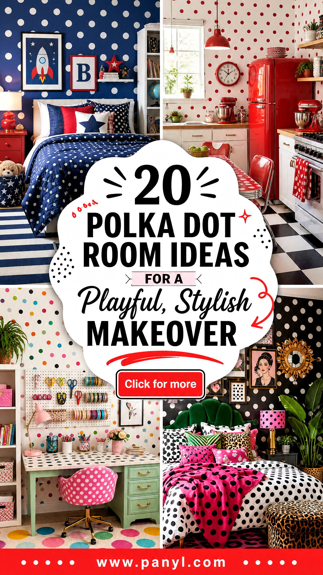 20 Polka Dot Room Ideas for a Playful Stylish Makeover - 20 Polka Dot Room Ideas for a Playful, Stylish Makeover