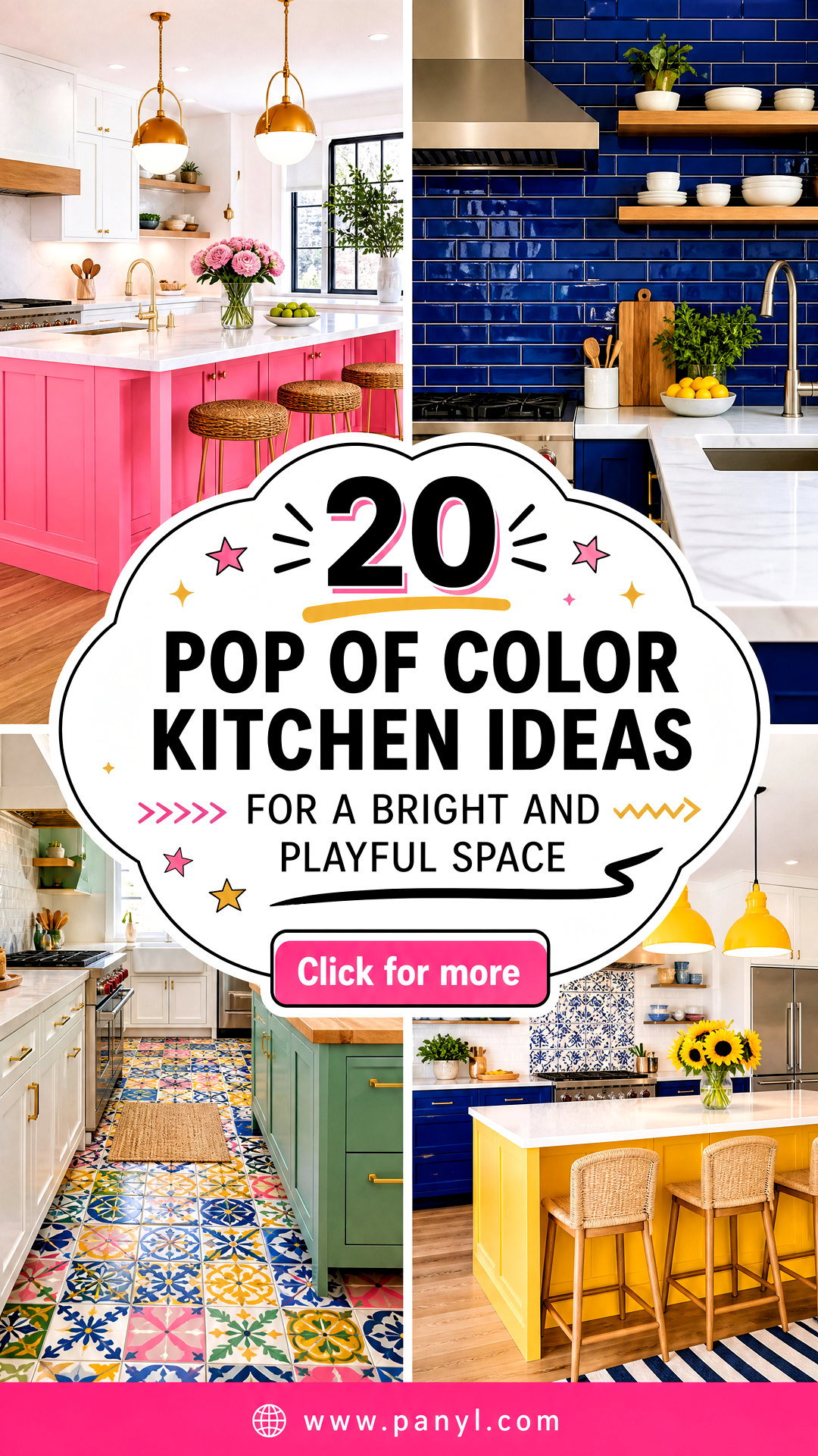 20 Pop of Color Kitchen Ideas for a Bright and Playful Space - 20 Pop of Color Kitchen Ideas for a Bright and Playful Space