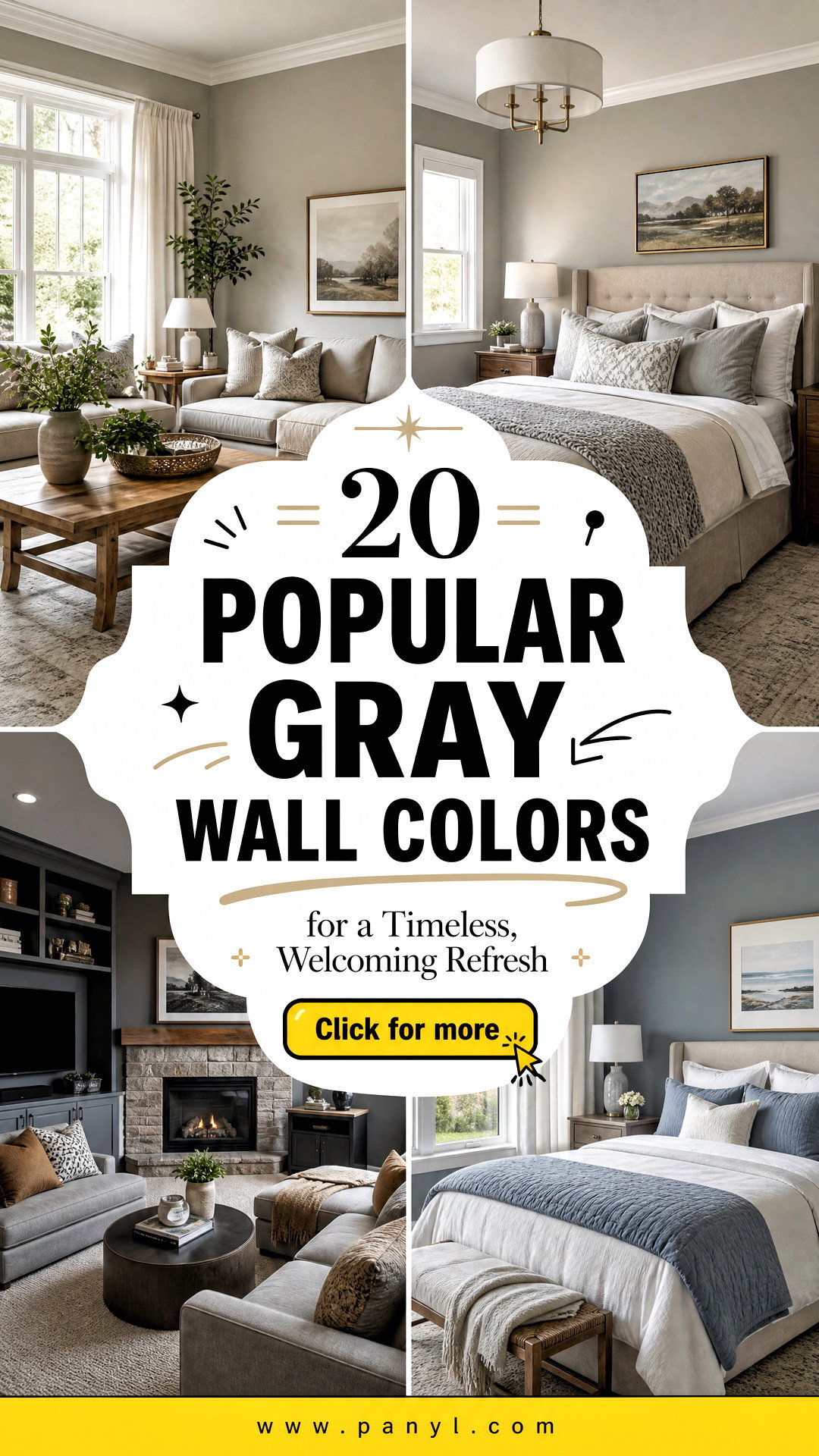 20 Popular Gray Wall Colors for a Timeless Welcoming Refresh - 20 Popular Gray Wall Colors for a Timeless, Welcoming Refresh