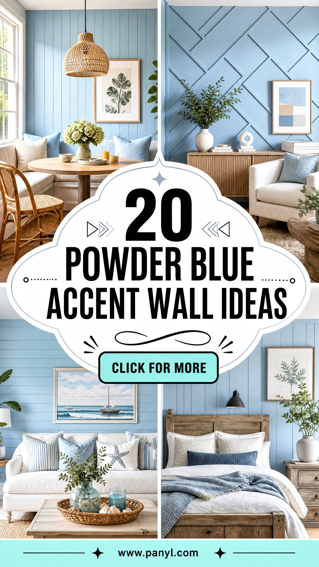 20 Powder Blue Accent Wall Ideas for Serene Stylish Rooms - 20 Powder Blue Accent Wall Ideas for Serene, Stylish Rooms