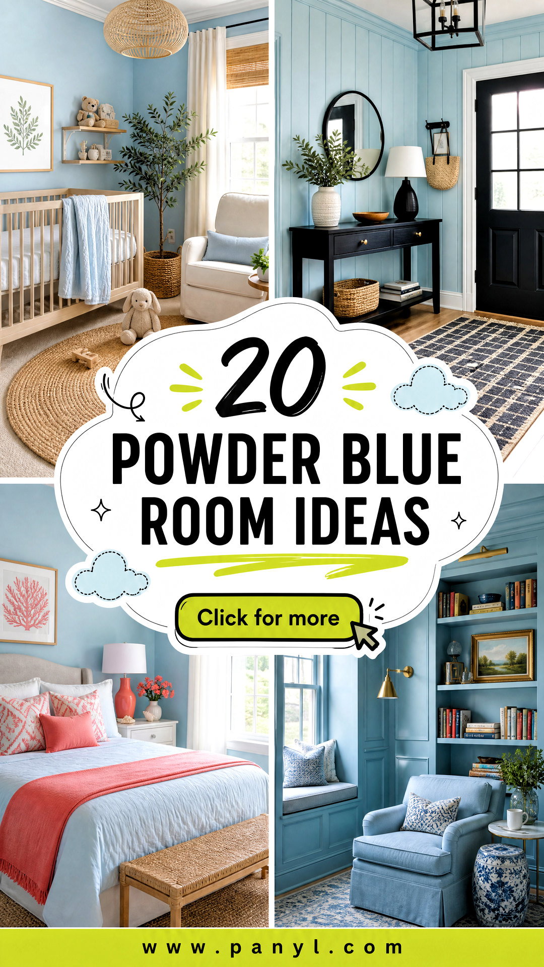 20 Powder Blue Room Ideas for a Calm and Airy Home Refresh - 20 Powder Blue Room Ideas for a Calm and Airy Home Refresh