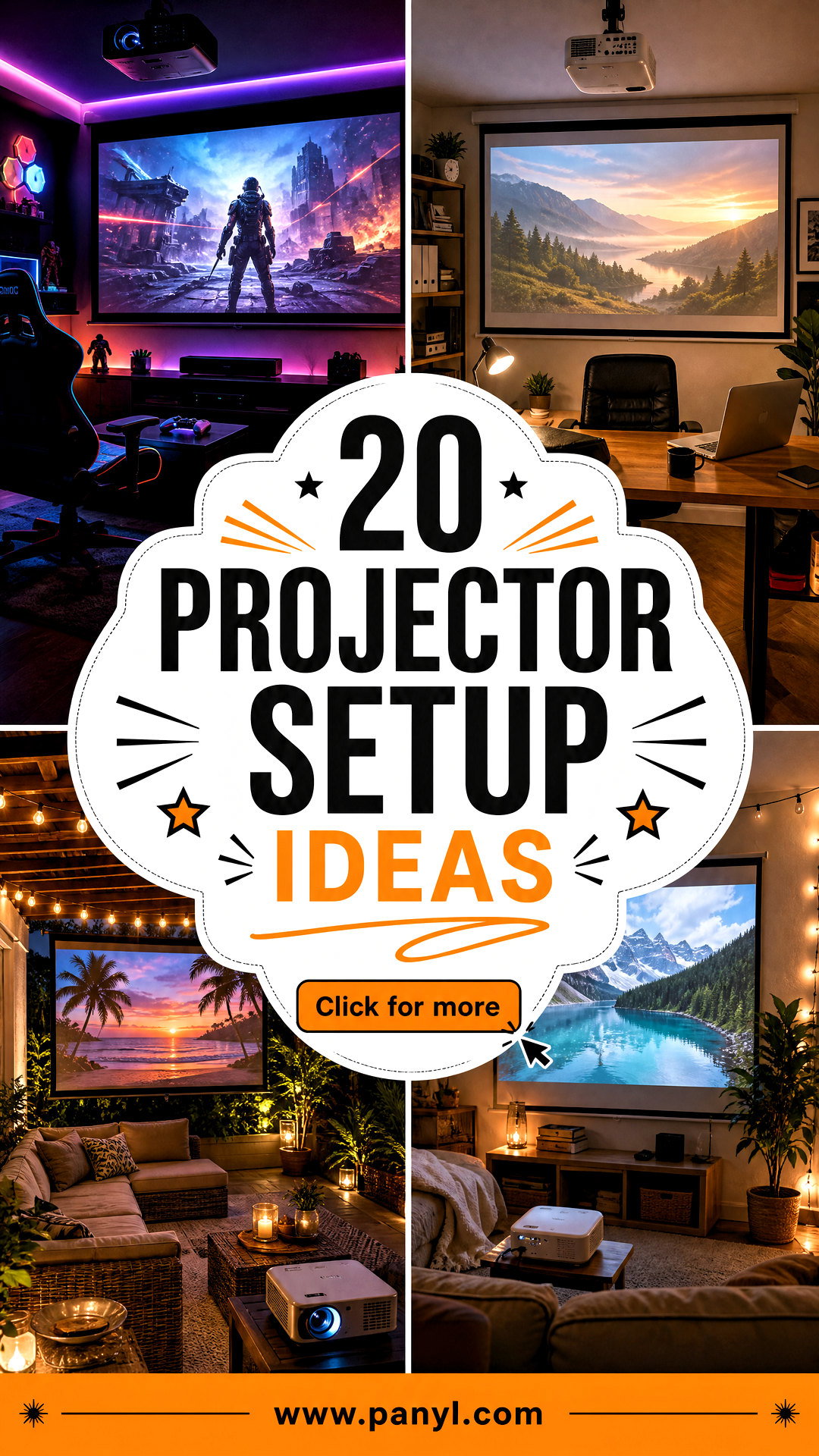 20 Projector Setup Ideas for an Epic Home Cinema Experience - 20 Projector Setup Ideas for an Epic Home Cinema Experience