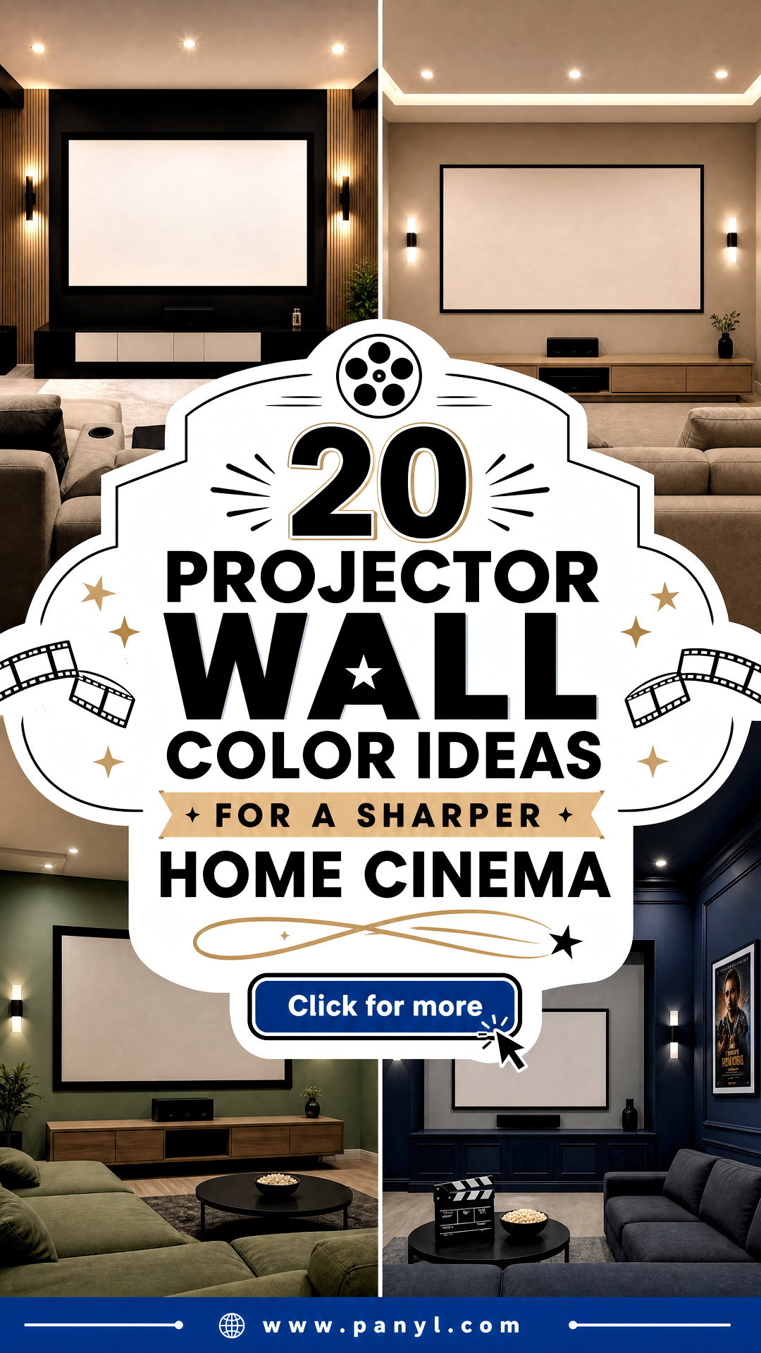 20 Projector Wall Color Ideas for a Sharper Home Cinema - 20 Projector Wall Color Ideas for a Sharper Home Cinema