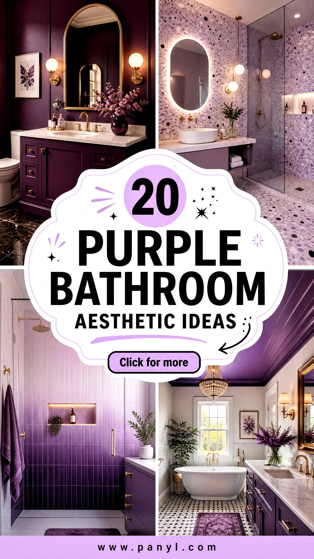 20 Purple Bathroom Aesthetic Ideas for a Dreamy Escape - 20 Purple Bathroom Aesthetic Ideas for a Dreamy Escape
