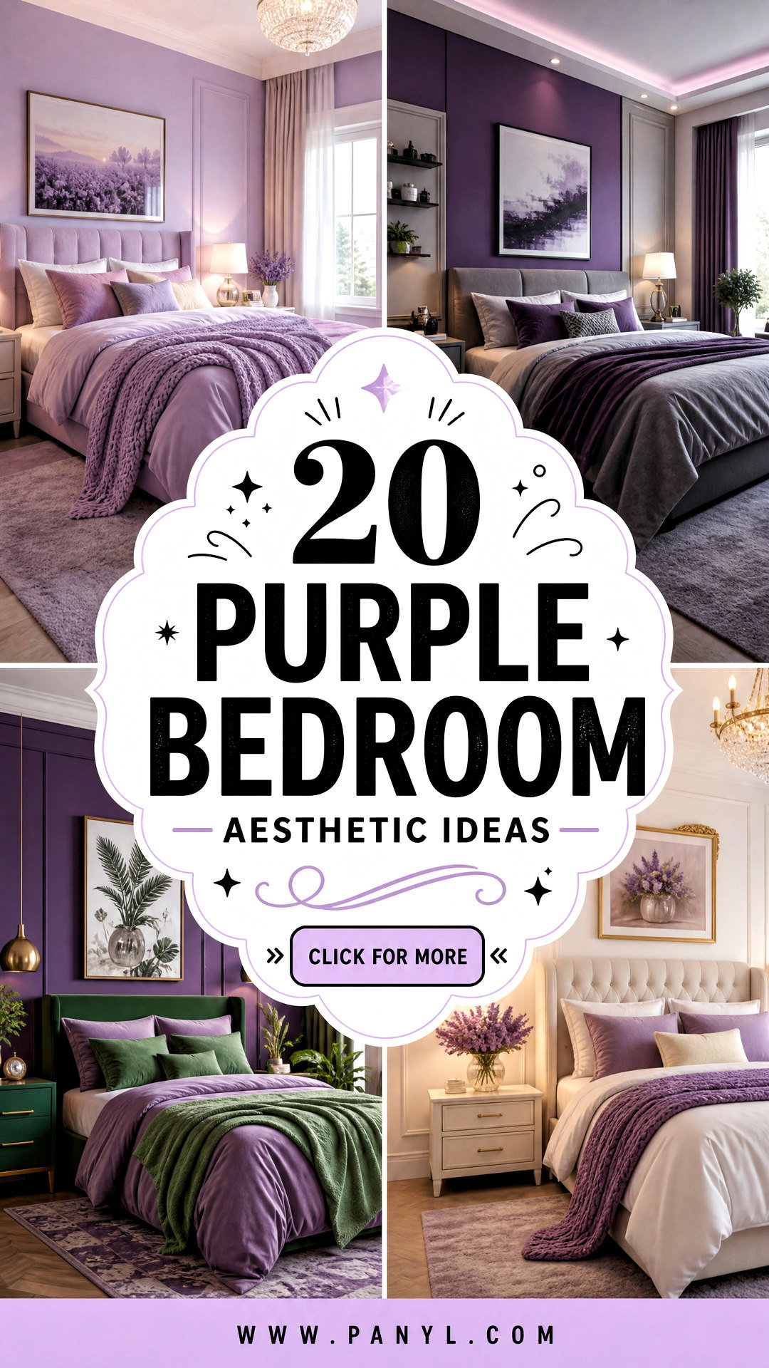20 Purple Bedroom Aesthetic Ideas for a Cozy Dreamy Retreat - 20 Purple Bedroom Aesthetic Ideas for a Cozy, Dreamy Retreat