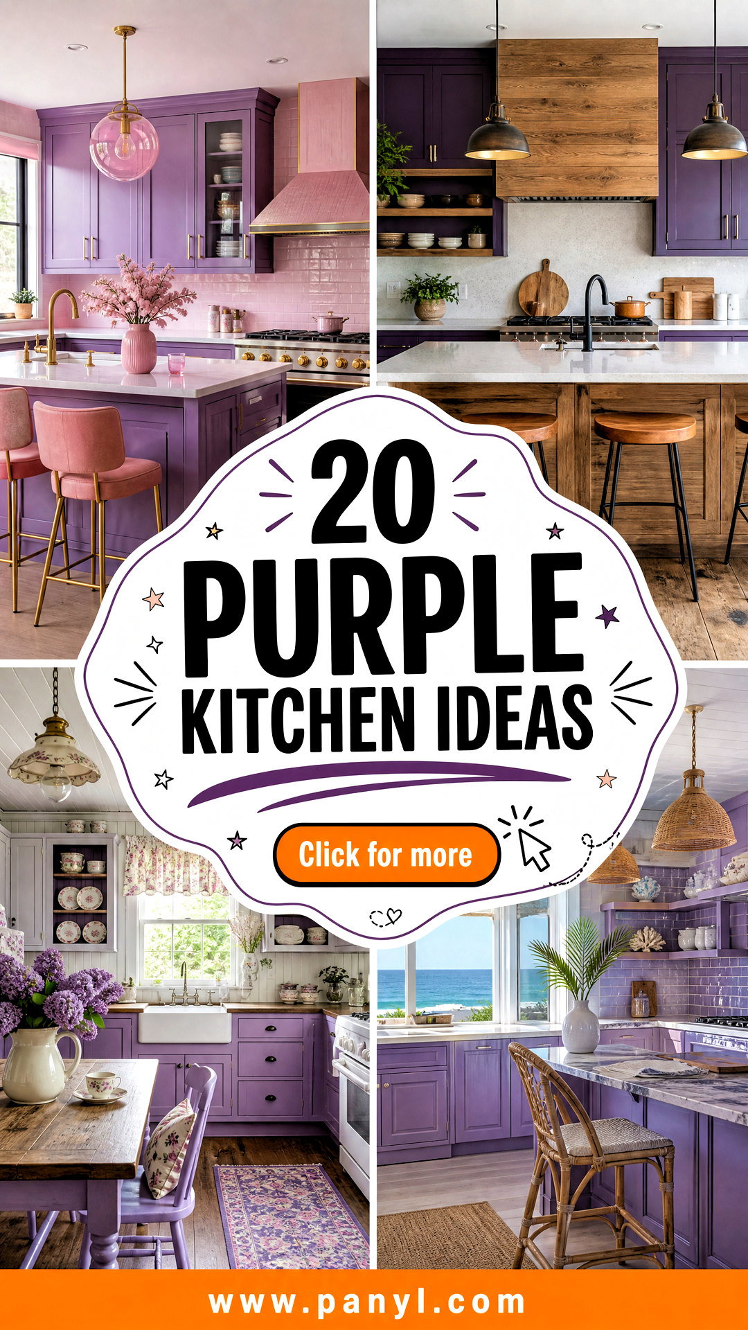 20 Purple Kitchen Ideas for a Bold and Beautiful Makeover - 20 Purple Kitchen Ideas for a Bold and Beautiful Makeover