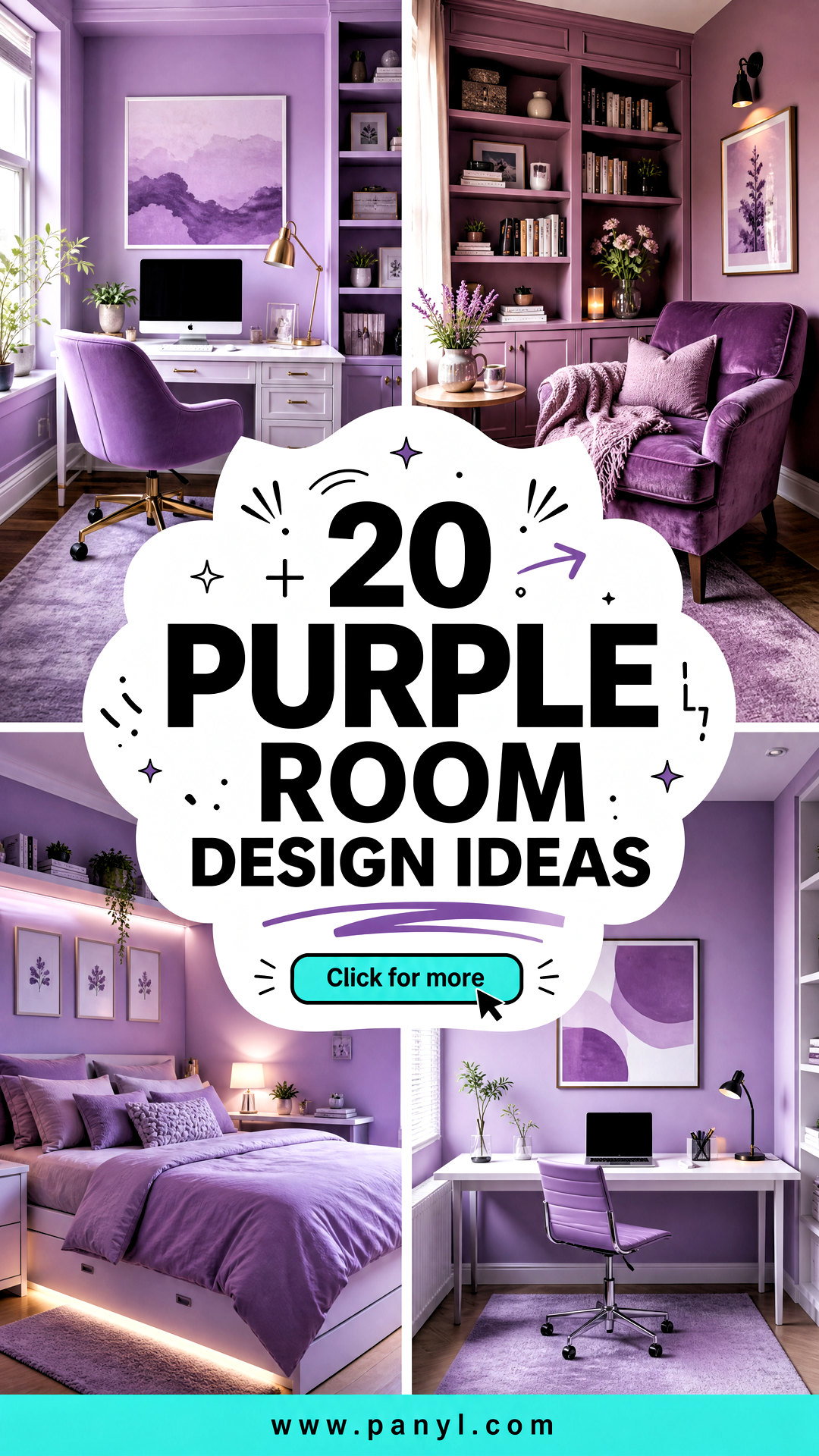 20 Purple Room Design Ideas for an Elegant Home Refresh - 20 Purple Room Design Ideas for an Elegant Home Refresh