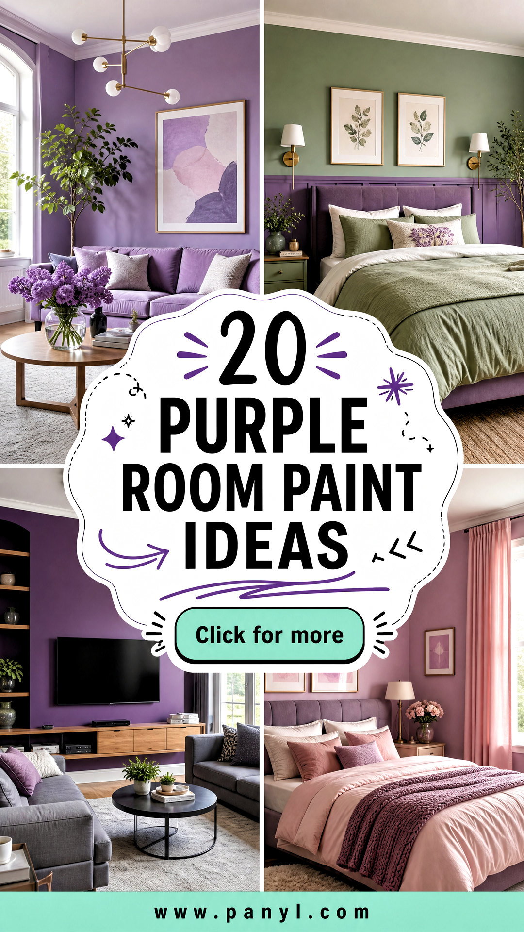 20 Purple Room Paint Ideas for a Fresh Polished Makeover - 20 Purple Room Paint Ideas for a Fresh, Polished Makeover