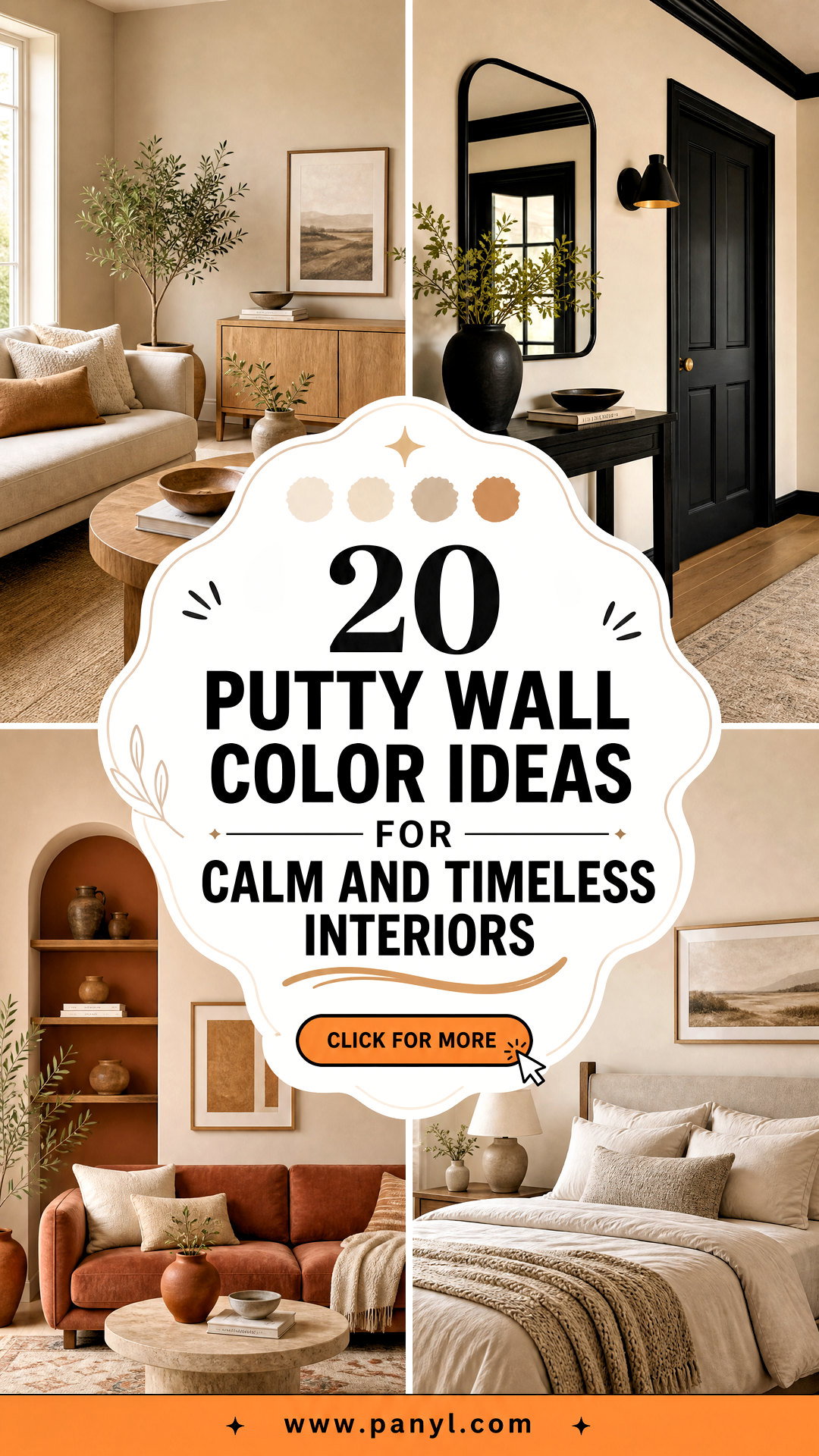 20 Putty Wall Color Ideas for Calm and Timeless Interiors - 20 Putty Wall Color Ideas for Calm and Timeless Interiors