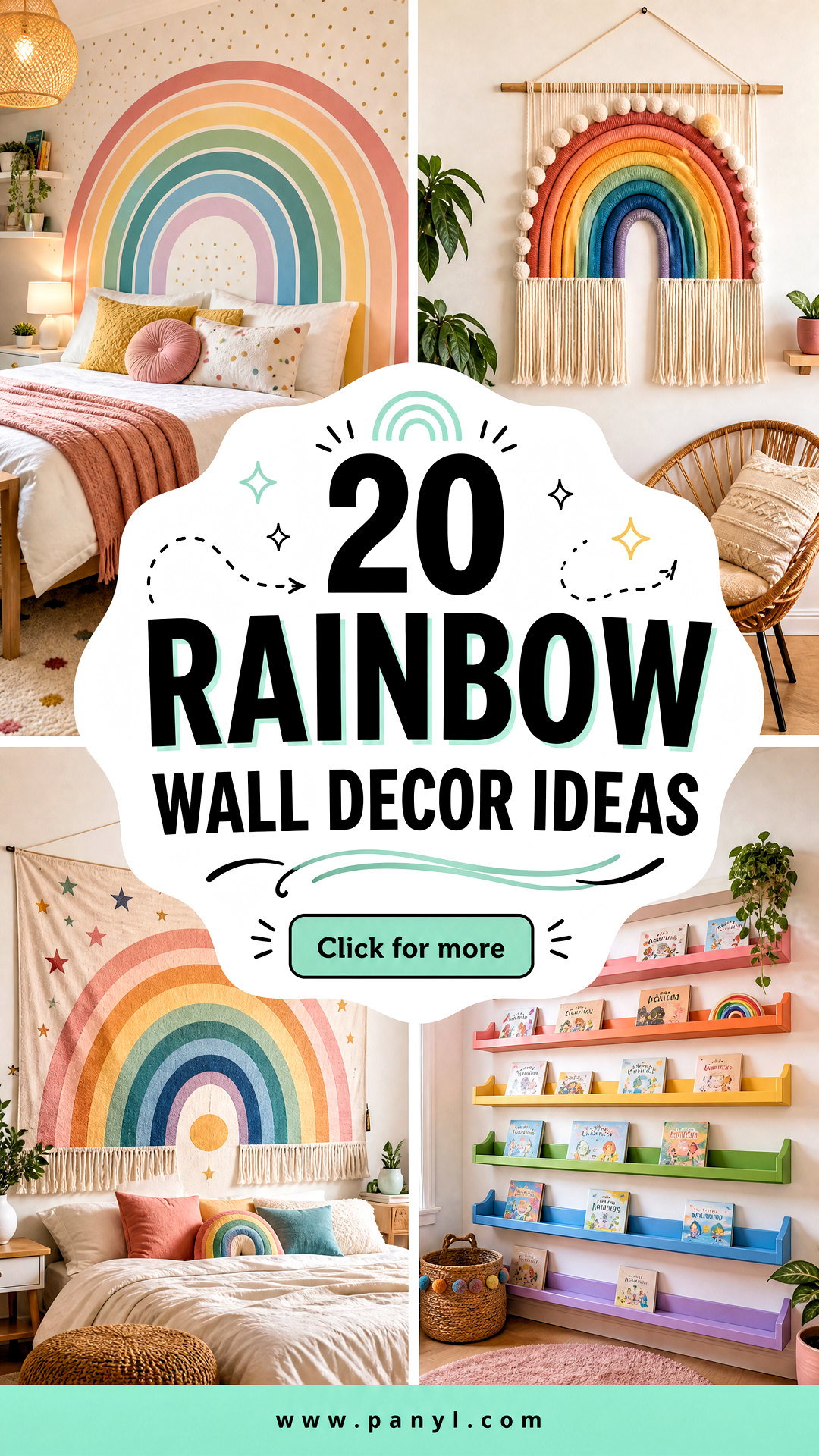 20 Rainbow Wall Decor Ideas for Joyful Colorful Spaces - 20 Rainbow Wall Decor Ideas for Joyful, Colorful Spaces