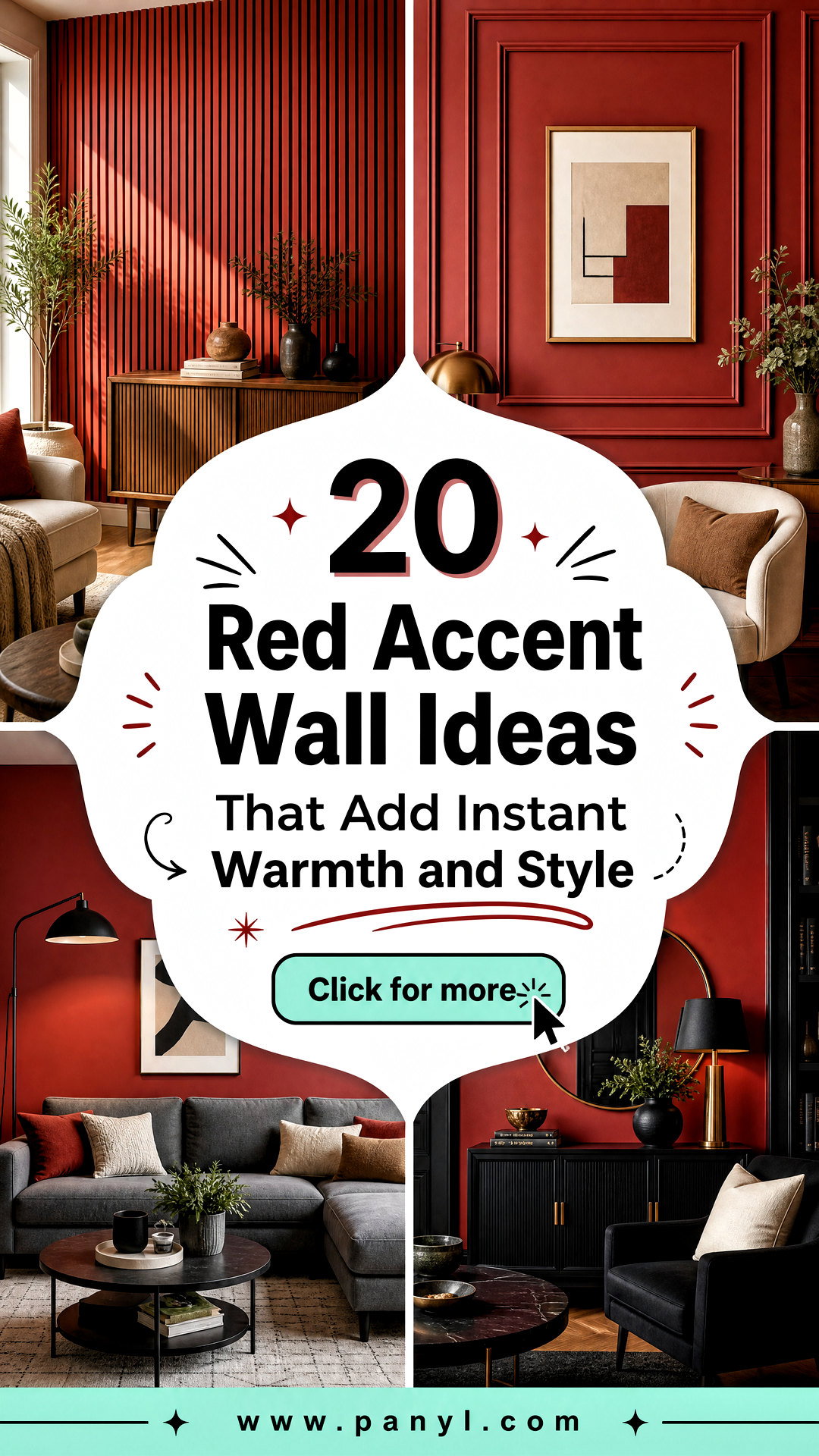 20 Red Accent Wall Ideas That Add Instant Warmth and Style - 20 Red Accent Wall Ideas That Add Instant Warmth and Style