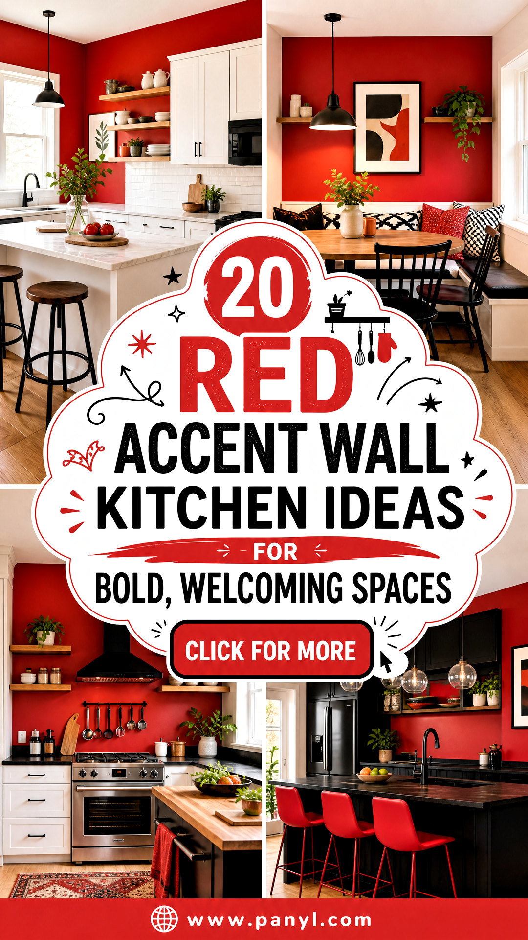 20 Red Accent Wall Kitchen Ideas for Bold Welcoming Spaces - 20 Red Accent Wall Kitchen Ideas for Bold, Welcoming Spaces