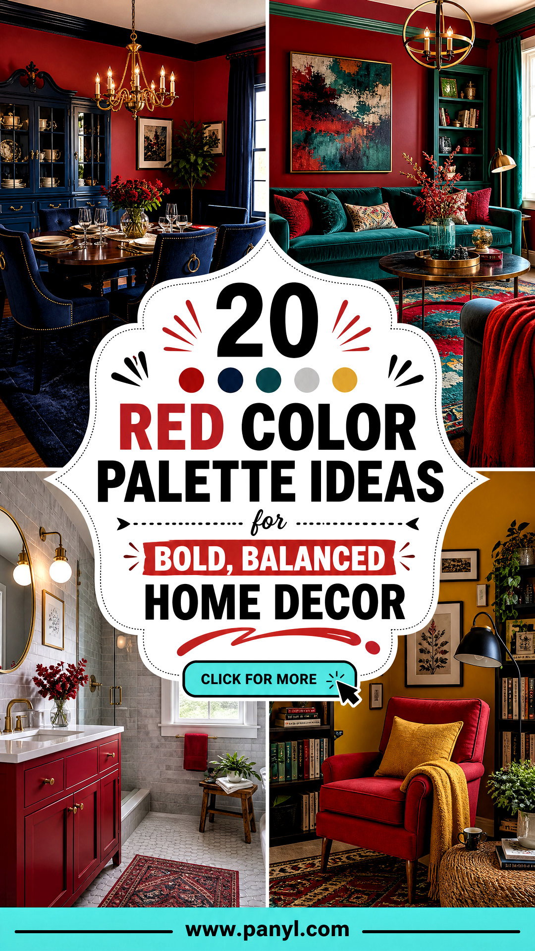20 Red Color Palette Ideas for Bold Balanced Home Decor - 20 Red Color Palette Ideas for Bold, Balanced Home Decor