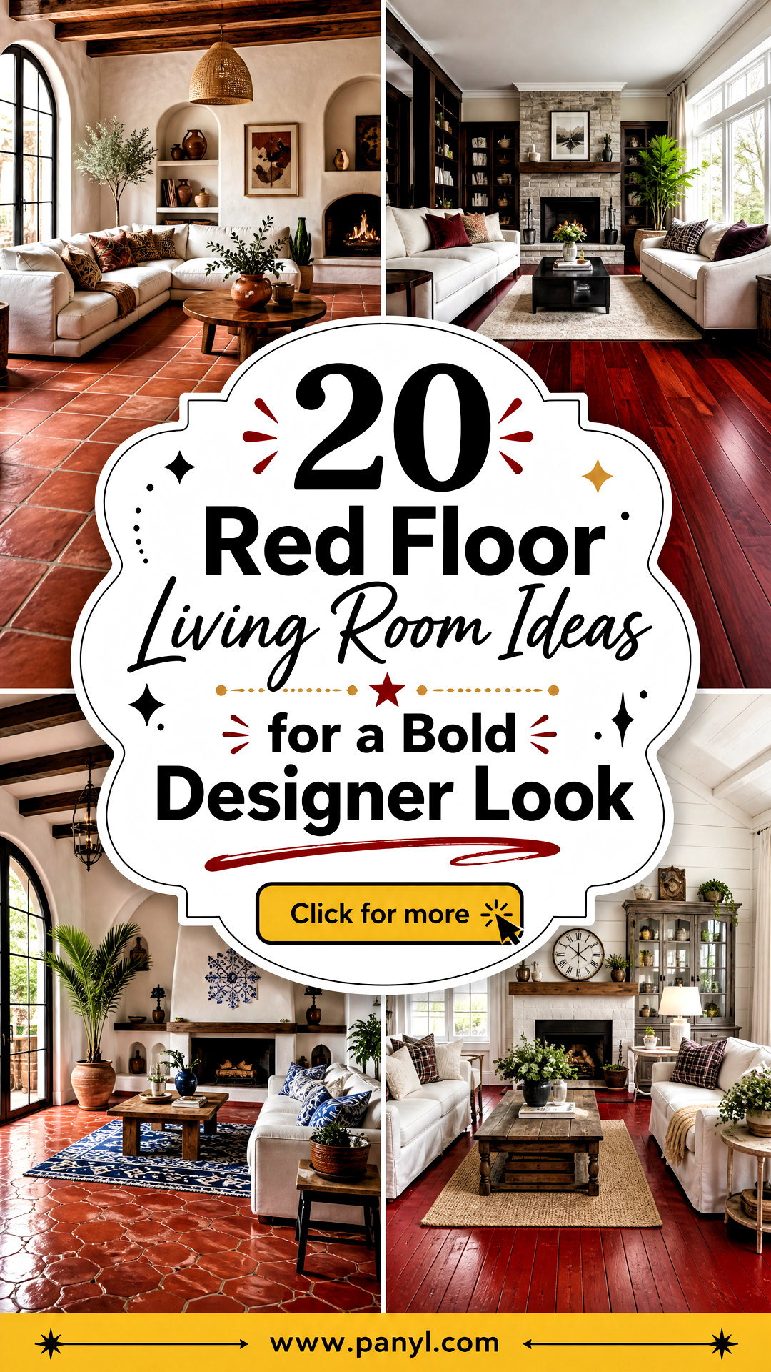 20 Red Floor Living Room Ideas for a Bold Designer Look - 20 Red Floor Living Room Ideas for a Bold Designer Look