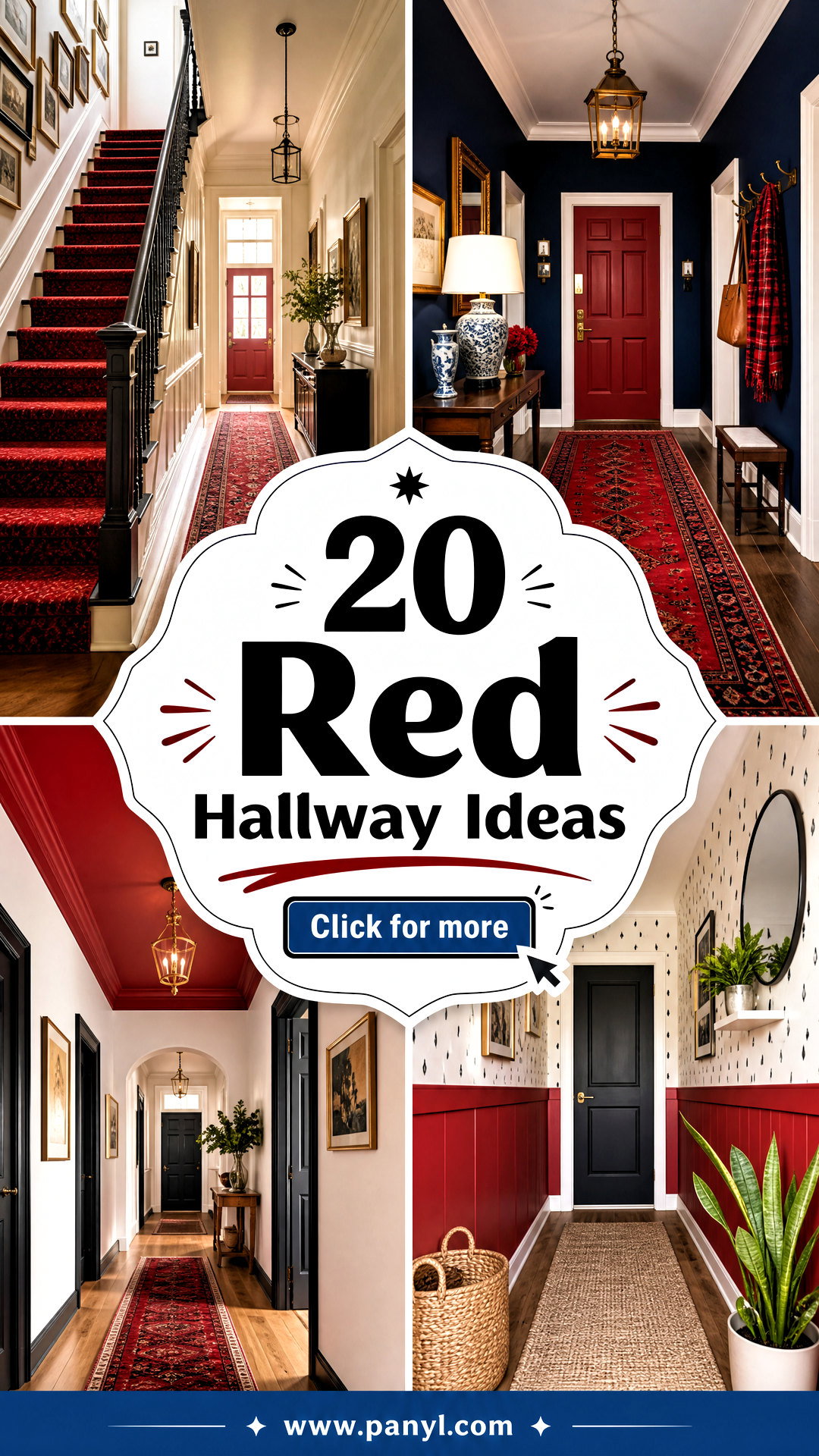 20 Red Hallway Ideas for a Bold and Welcoming Grand Entrance - 20 Red Hallway Ideas for a Bold and Welcoming Grand Entrance