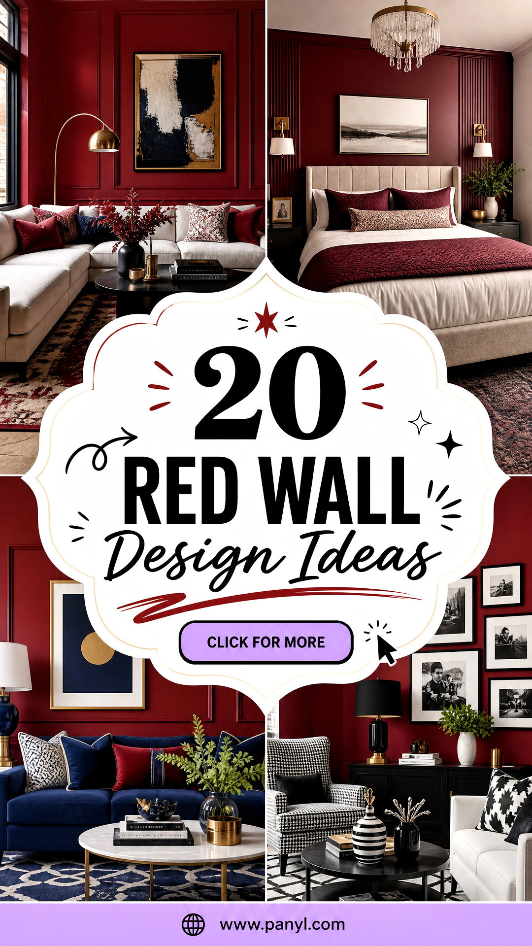 20 Red Wall Design Ideas for Striking Stylish Interiors - 20 Red Wall Design Ideas for Striking, Stylish Interiors