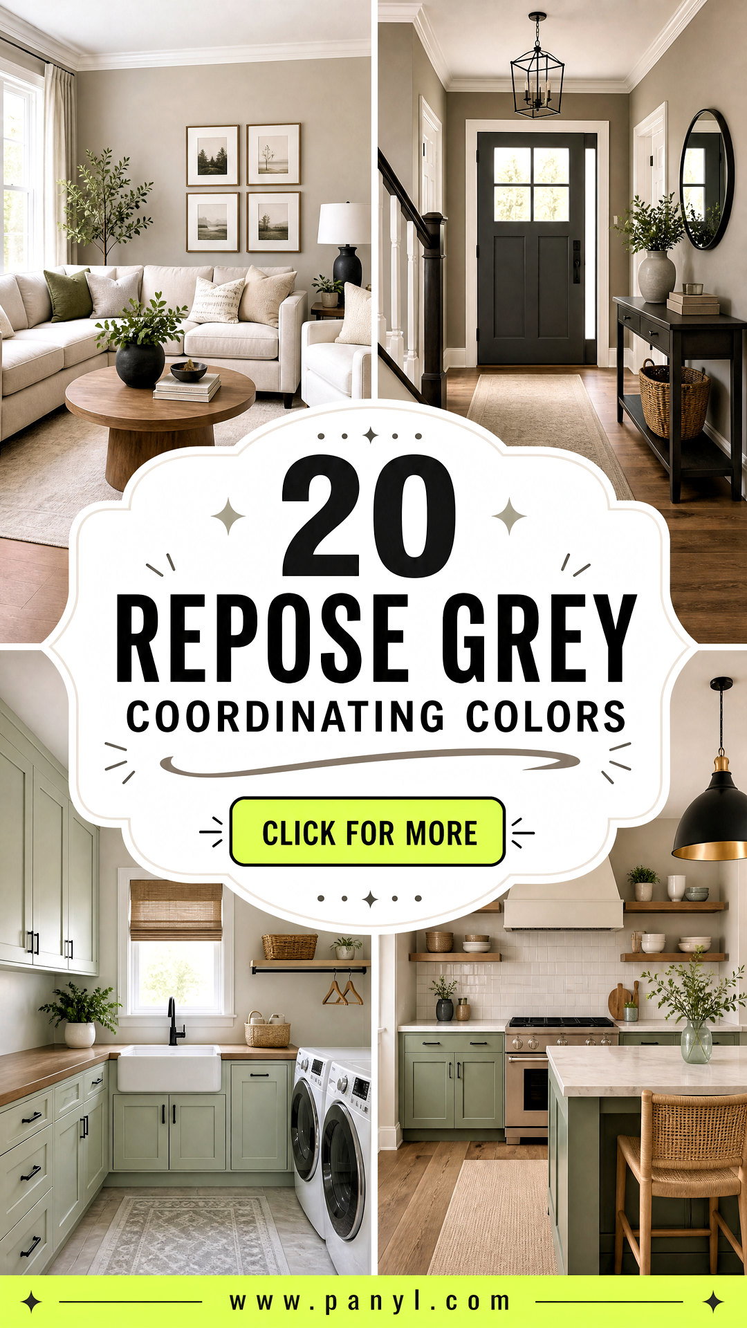 20 Repose Grey Coordinating Colors for a Polished Palette - 20 Repose Grey Coordinating Colors for a Polished Palette