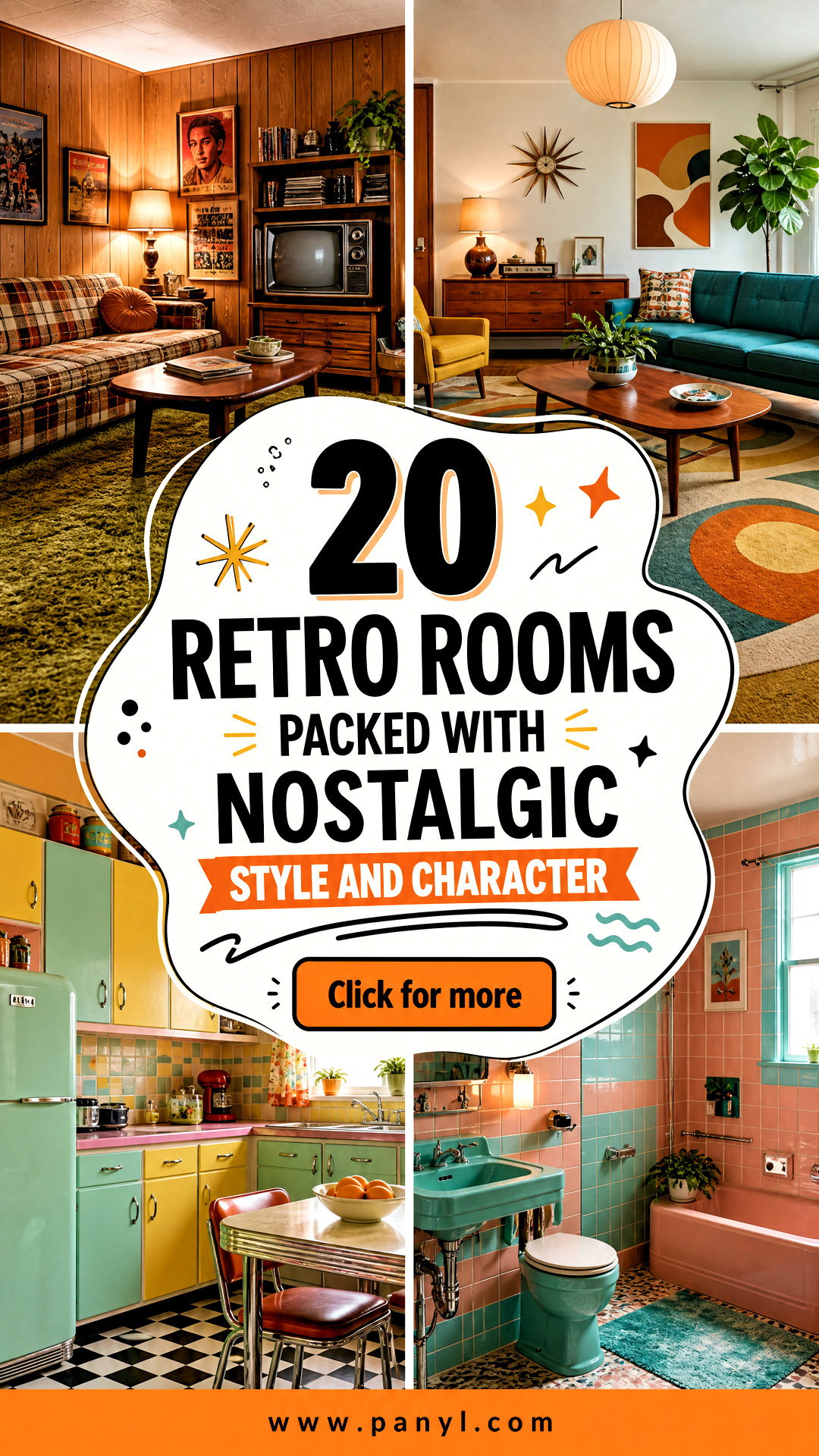 20 Retro Rooms Packed With Nostalgic Style and Character - 20 Retro Rooms Packed With Nostalgic Style and Character