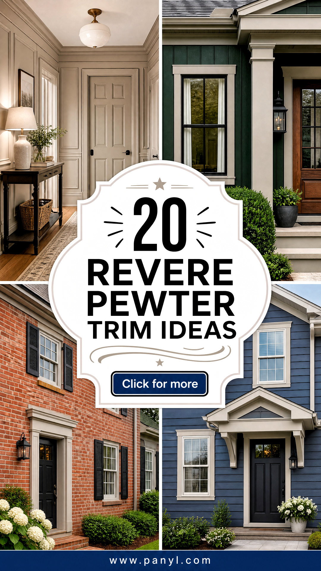 20 Revere Pewter Trim Ideas for a Polished Timeless Home - 20 Revere Pewter Trim Ideas for a Polished, Timeless Home