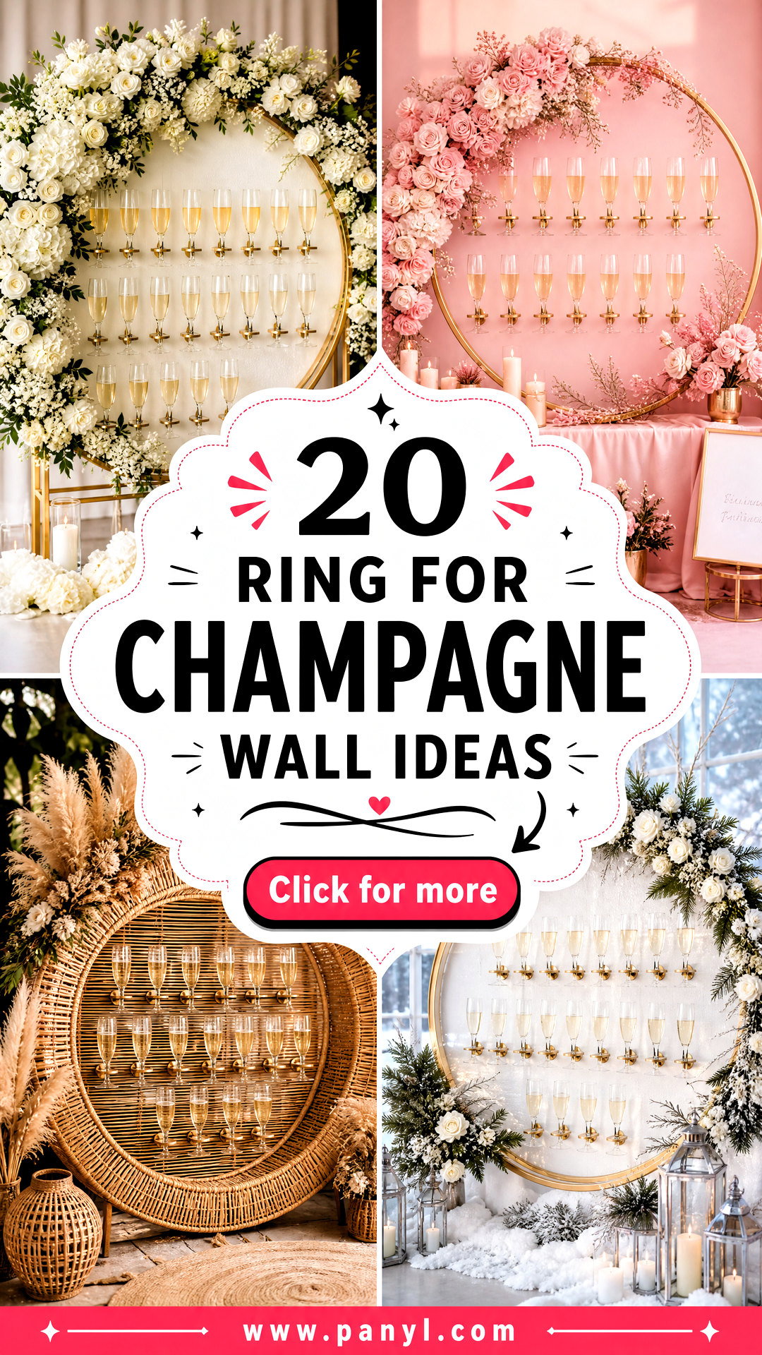 20 Ring for Champagne Wall Ideas for Unforgettable Celebrations - 20 Ring for Champagne Wall Ideas for Unforgettable Celebrations