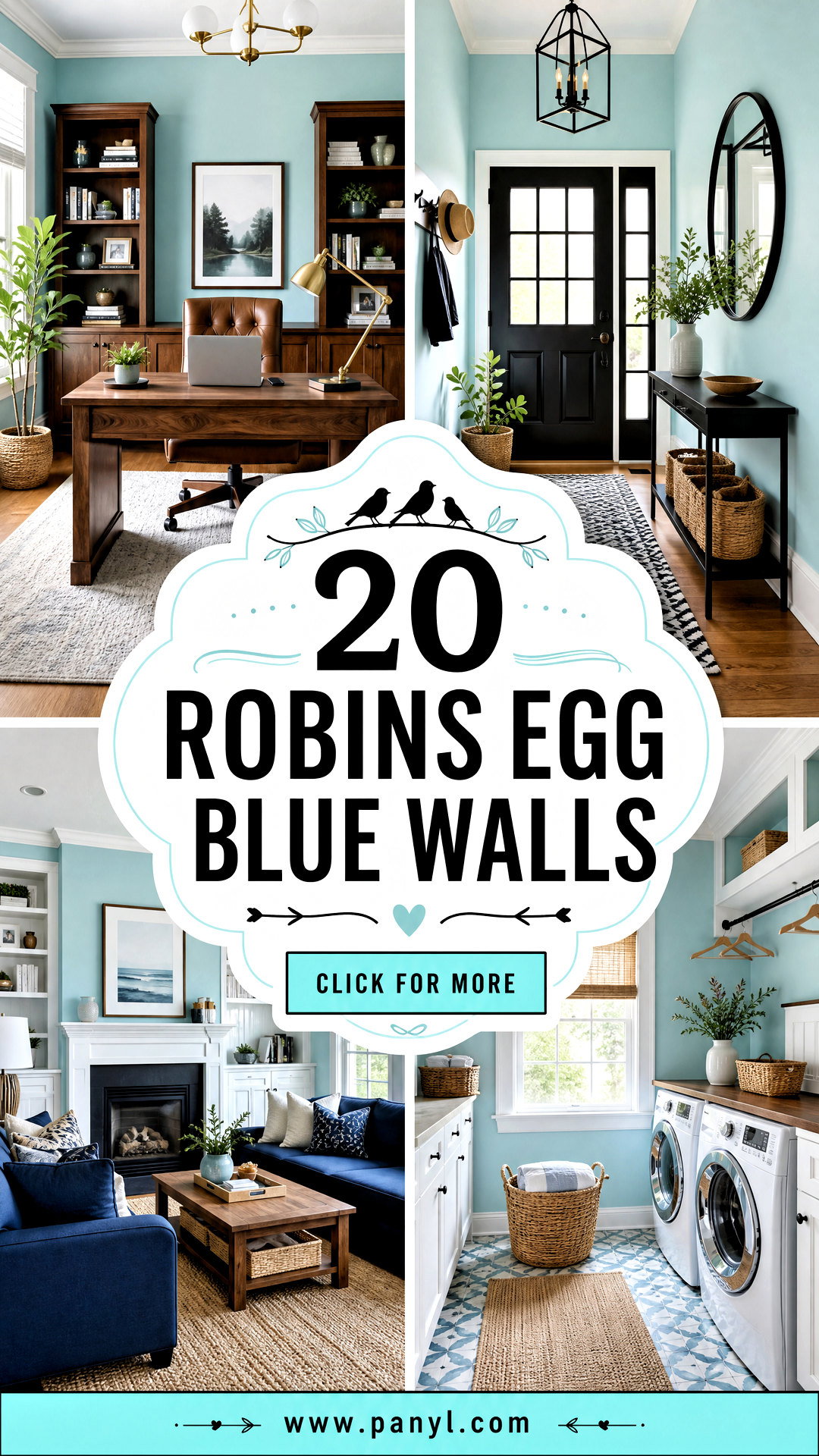 20 Robins Egg Blue Walls for Fresh Cheerful Rooms This Spring - 20 Robins Egg Blue Walls for Fresh, Cheerful Rooms This Spring