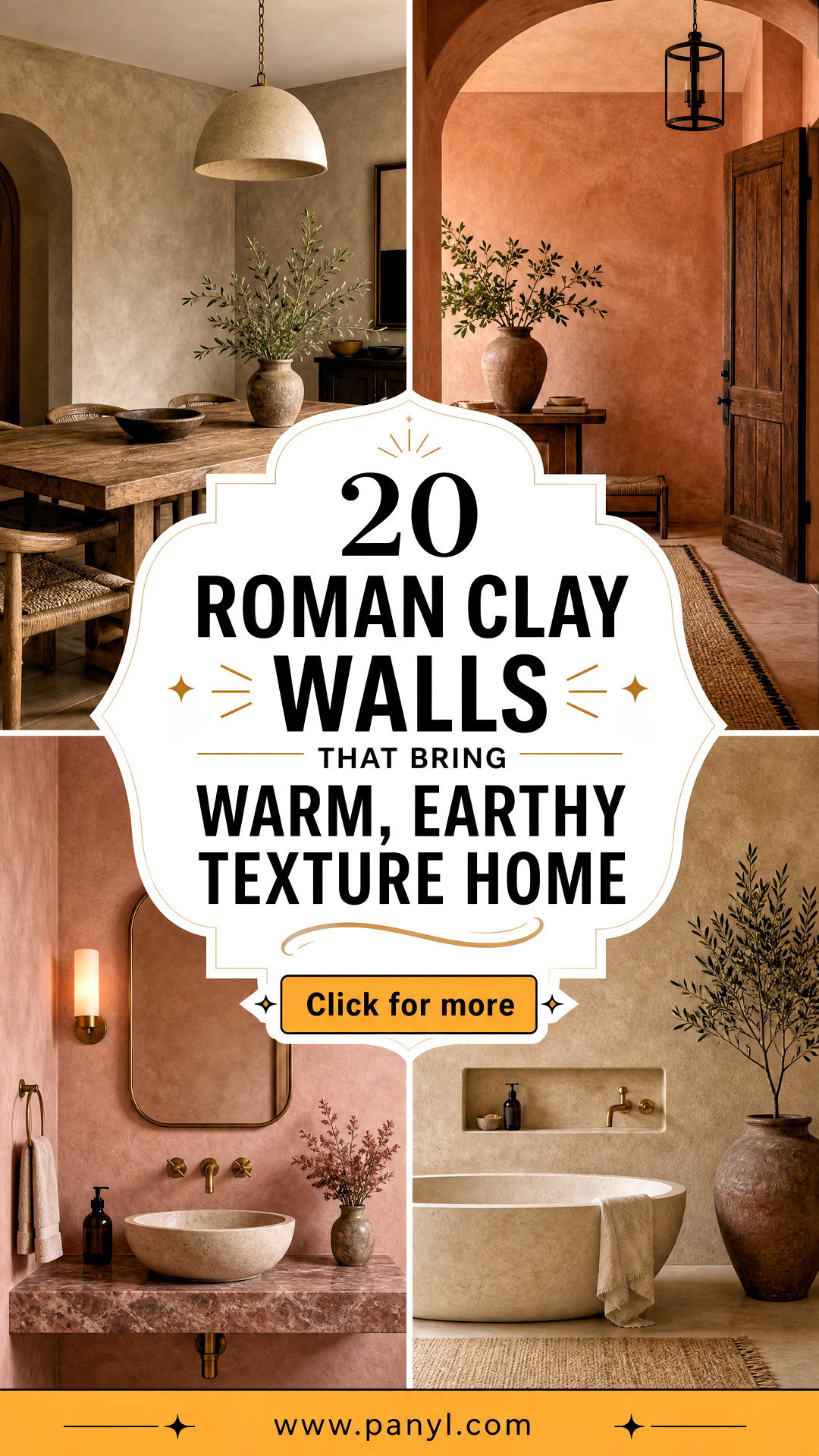 20 Roman Clay Walls That Bring Warm Earthy Texture Home - 20 Roman Clay Walls That Bring Warm, Earthy Texture Home