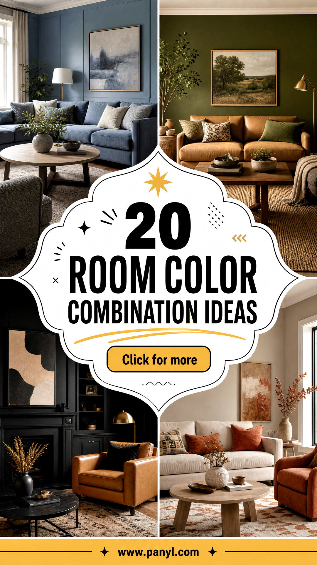 20 Room Color Combination Ideas for a Balanced Stylish Home - 20 Room Color Combination Ideas for a Balanced, Stylish Home