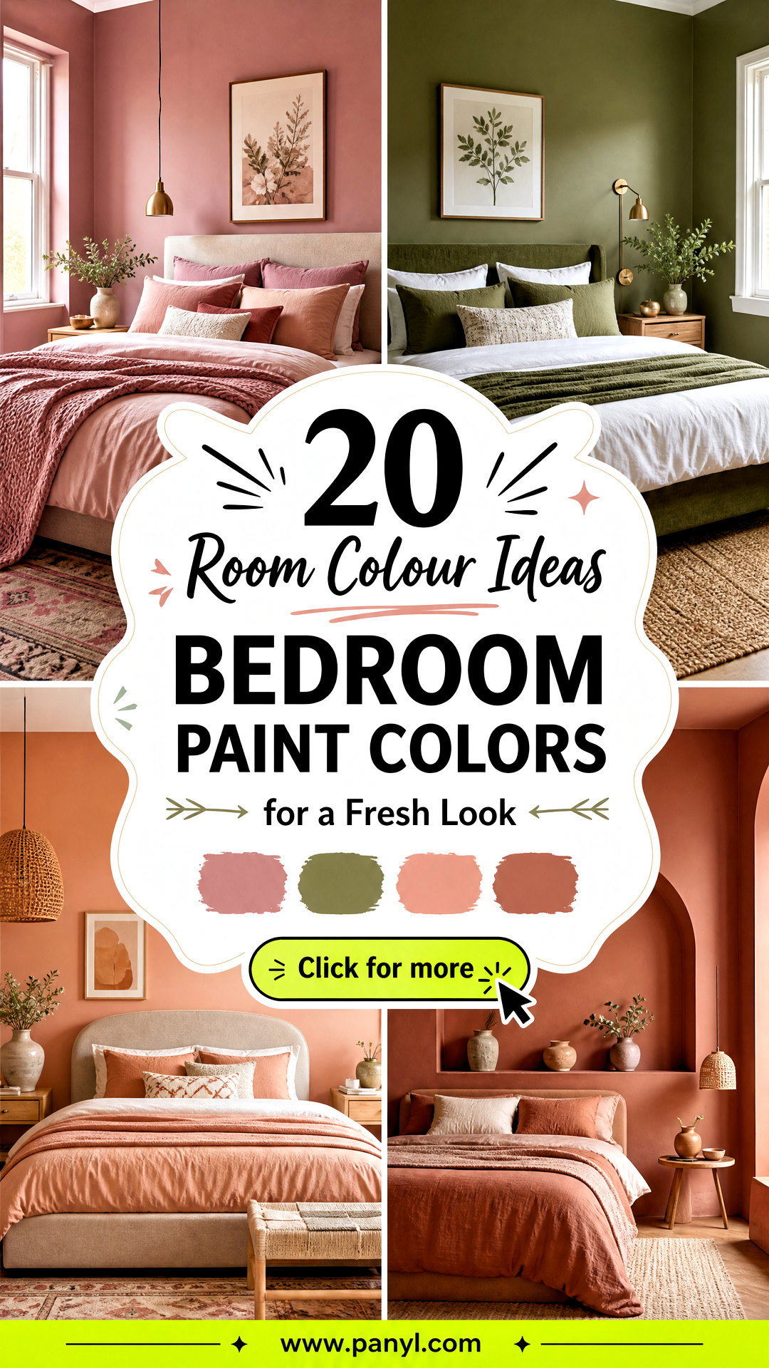 20 Room Colour Ideas Bedroom Paint Colors for a Fresh Look - 20 Room Colour Ideas Bedroom Paint Colors for a Fresh Look
