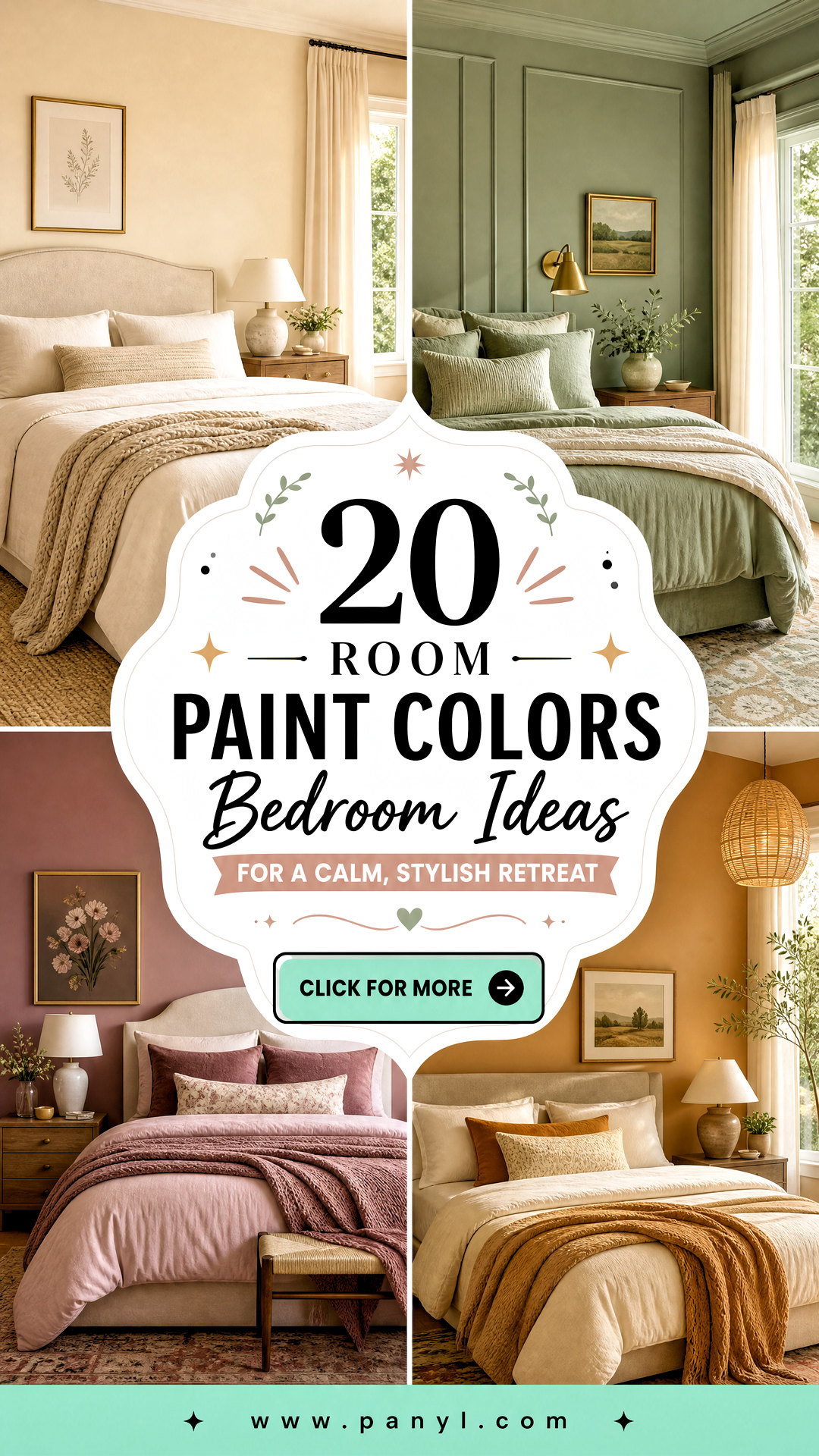 20 Room Paint Colors Bedroom Ideas for a Calm Stylish Retreat - 20 Room Paint Colors Bedroom Ideas for a Calm, Stylish Retreat