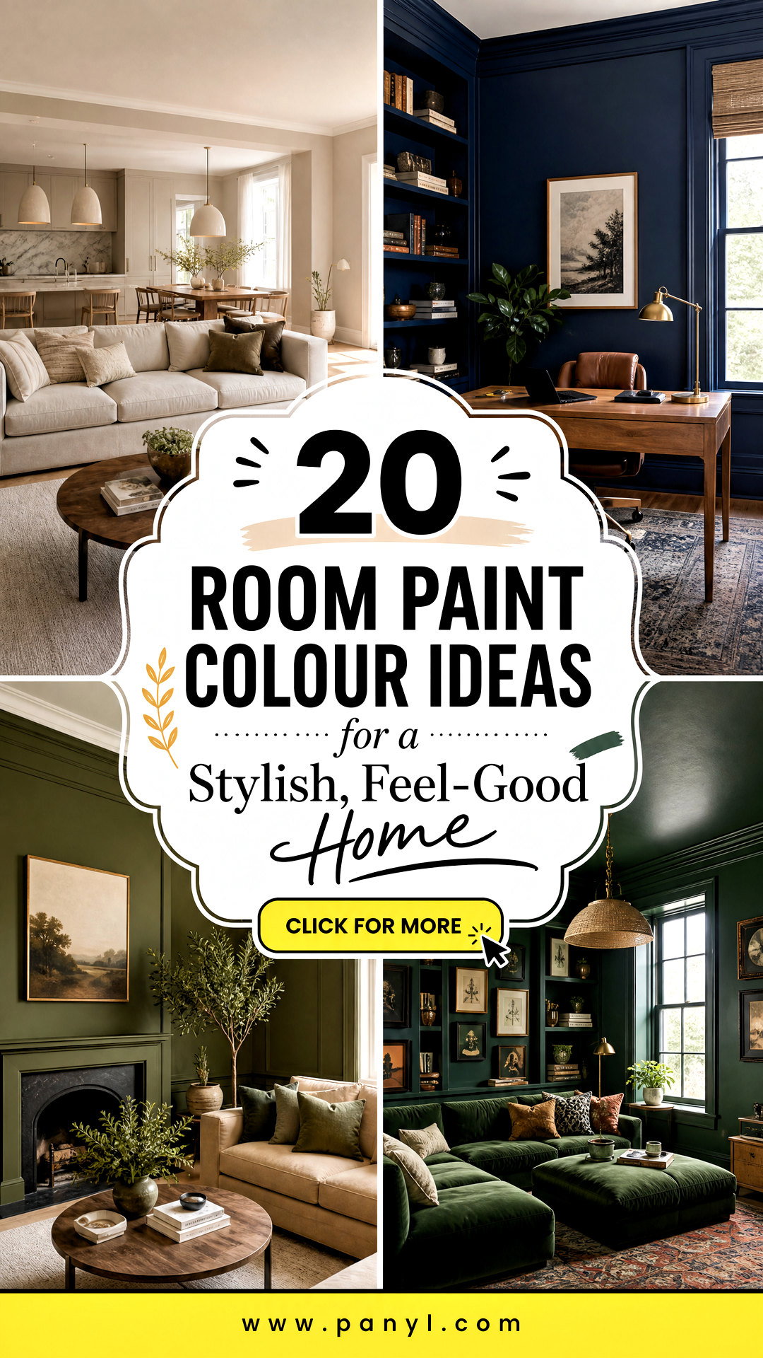 20 Room Paint Colour Ideas for a Stylish Feel-Good Home - 20 Room Paint Colour Ideas for a Stylish, Feel-Good Home