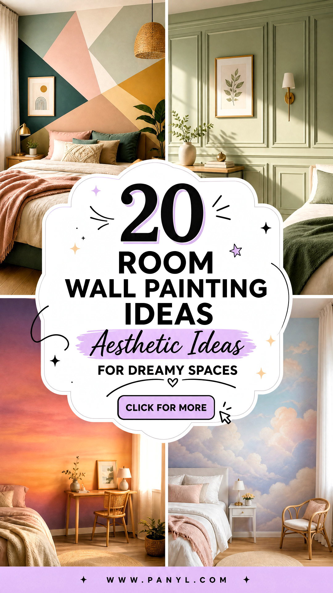 20 Room Wall Painting Ideas Aesthetic Ideas for Dreamy Spaces - 20 Room Wall Painting Ideas Aesthetic Ideas for Dreamy Spaces
