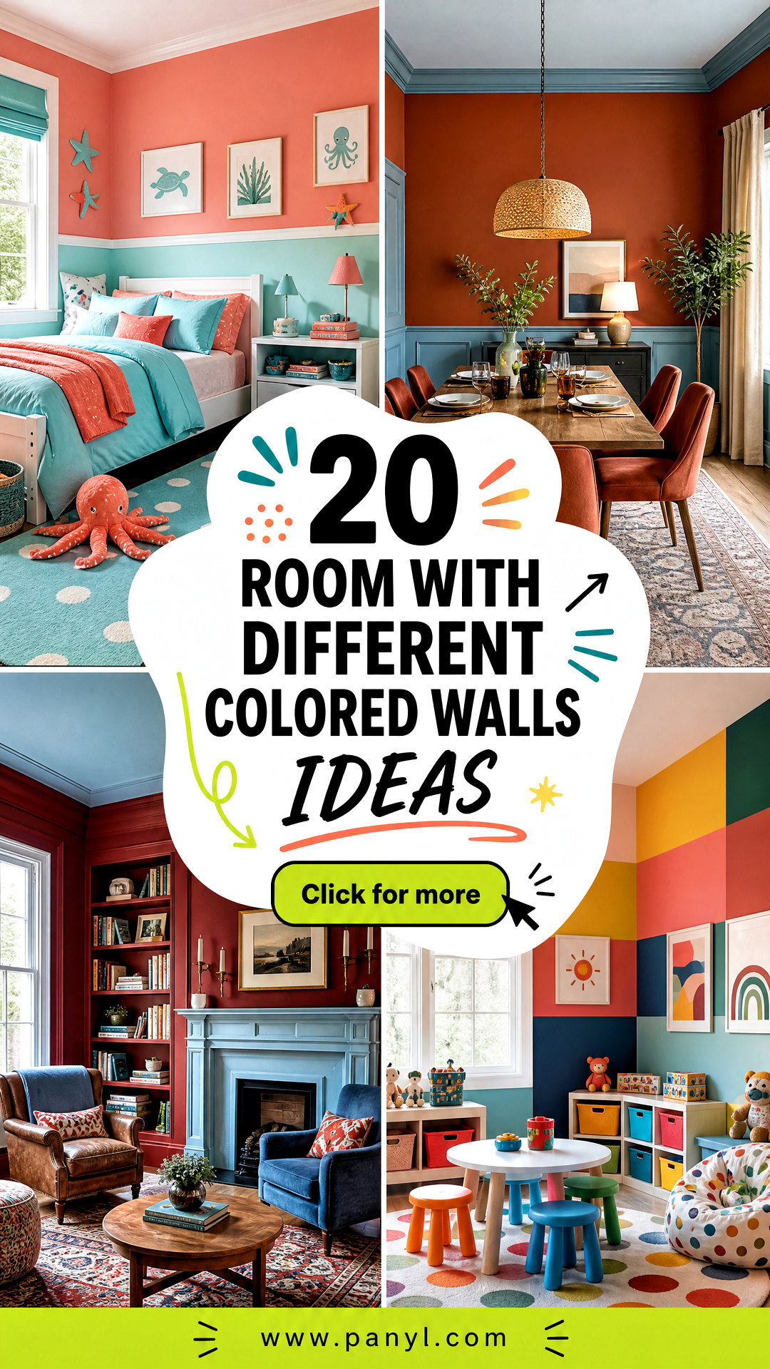 20 Room With Different Colored Walls Ideas for Bold Homes - 20 Room With Different Colored Walls Ideas for Bold Homes