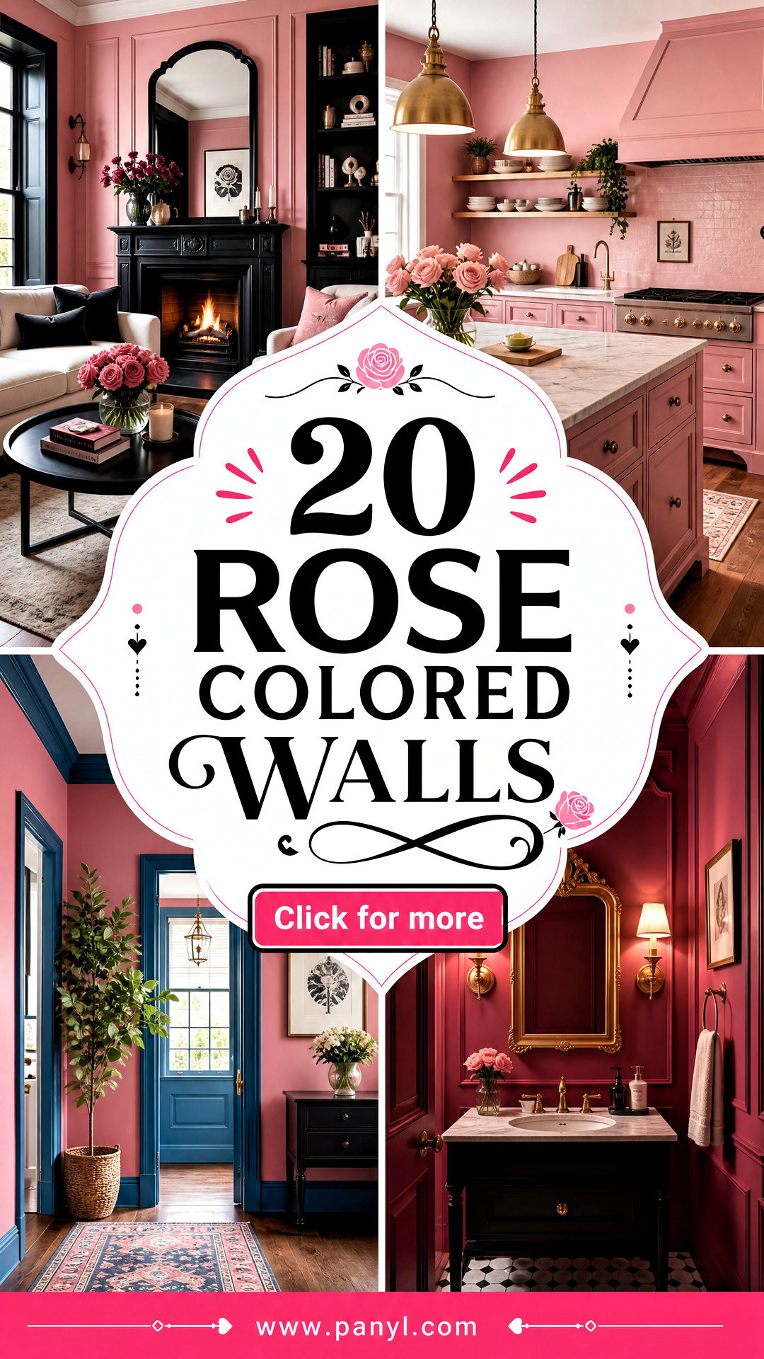 20 Rose Colored Walls for Romantic Timeless Room Style - 20 Rose Colored Walls for Romantic, Timeless Room Style
