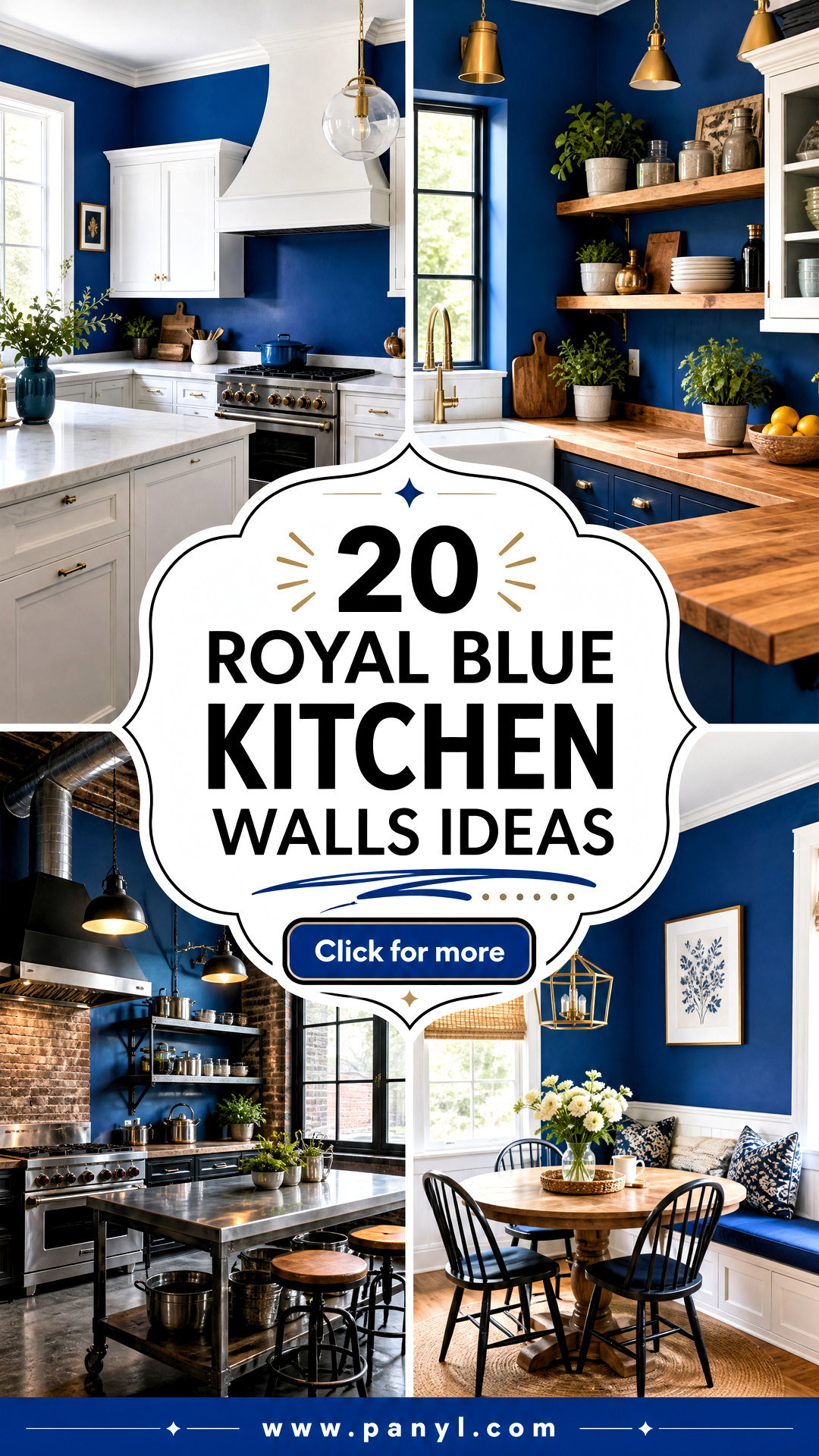 20 Royal Blue Kitchen Walls for Bold Timeless Style Ideas - 20 Royal Blue Kitchen Walls for Bold, Timeless Style Ideas