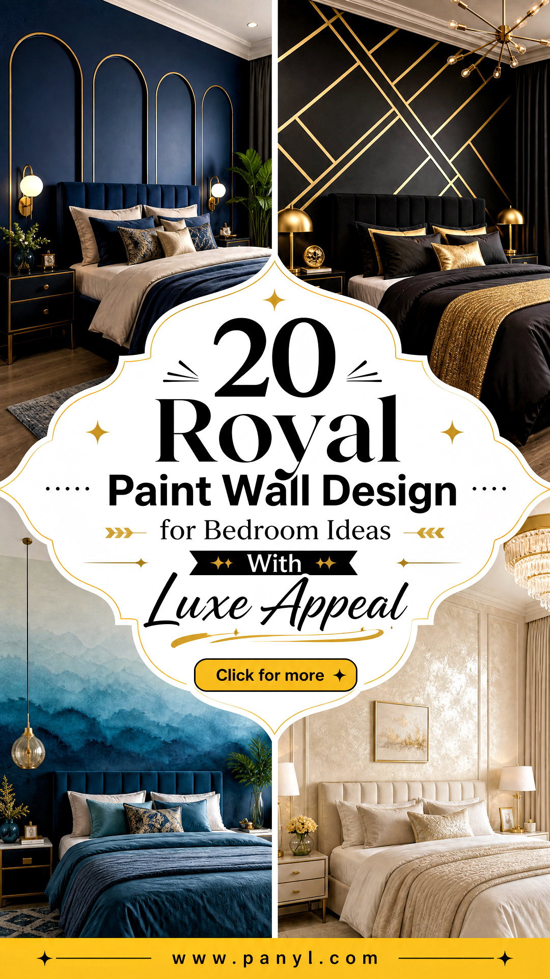 20 Royal Paint Wall Design for Bedroom Ideas With Luxe Appeal - 20 Royal Paint Wall Design for Bedroom Ideas With Luxe Appeal