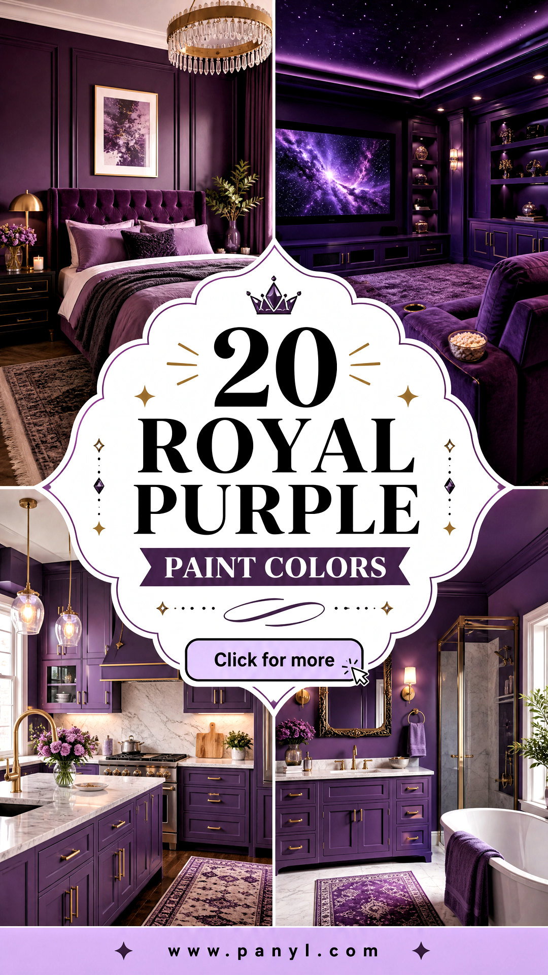 20 Royal Purple Paint Colors for Bold Elegant Interiors - 20 Royal Purple Paint Colors for Bold, Elegant Interiors