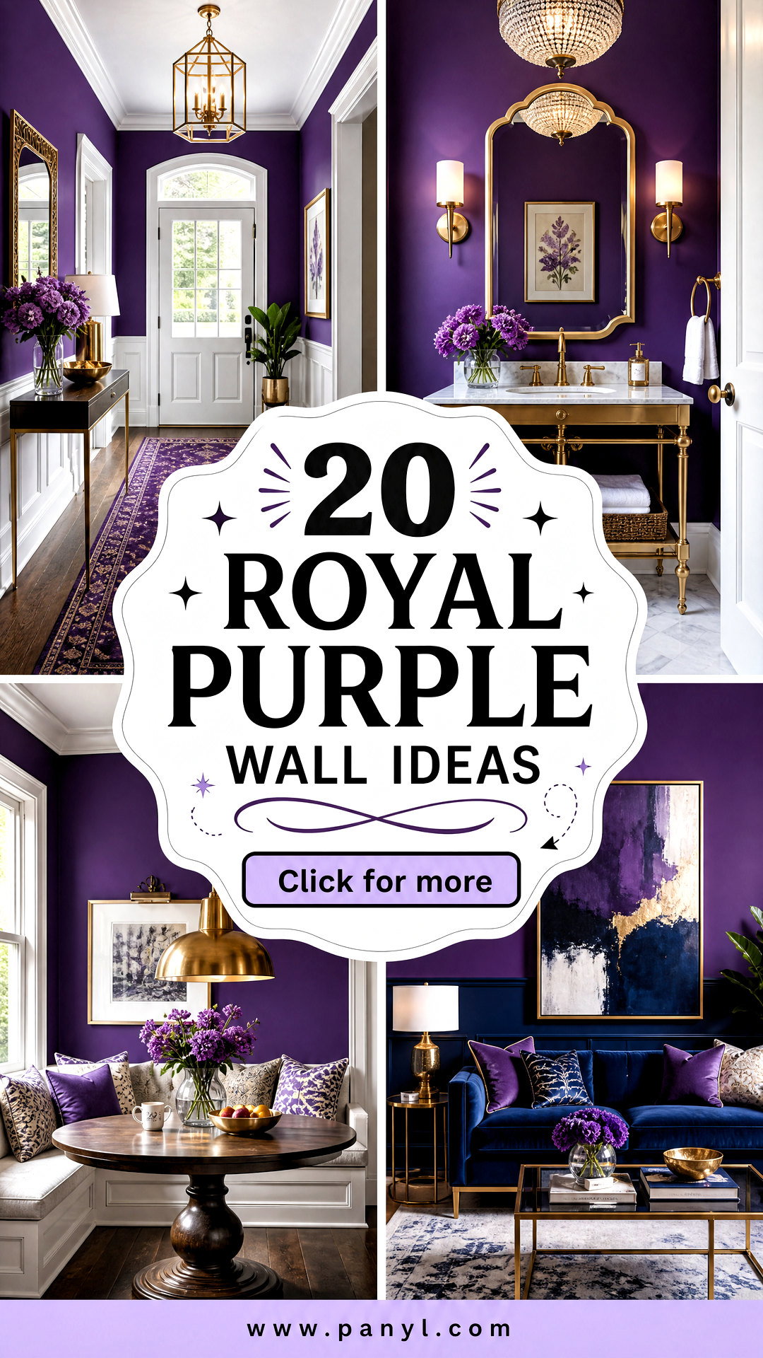 20 Royal Purple Wall Ideas for Rich Dramatic Interiors - 20 Royal Purple Wall Ideas for Rich, Dramatic Interiors