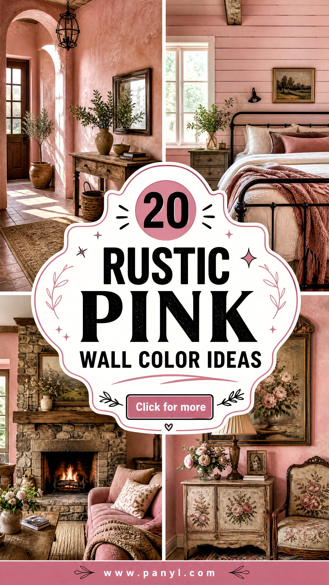 20 Rustic Pink Wall Color Ideas for Warm Charming Rooms - 20 Rustic Pink Wall Color Ideas for Warm, Charming Rooms